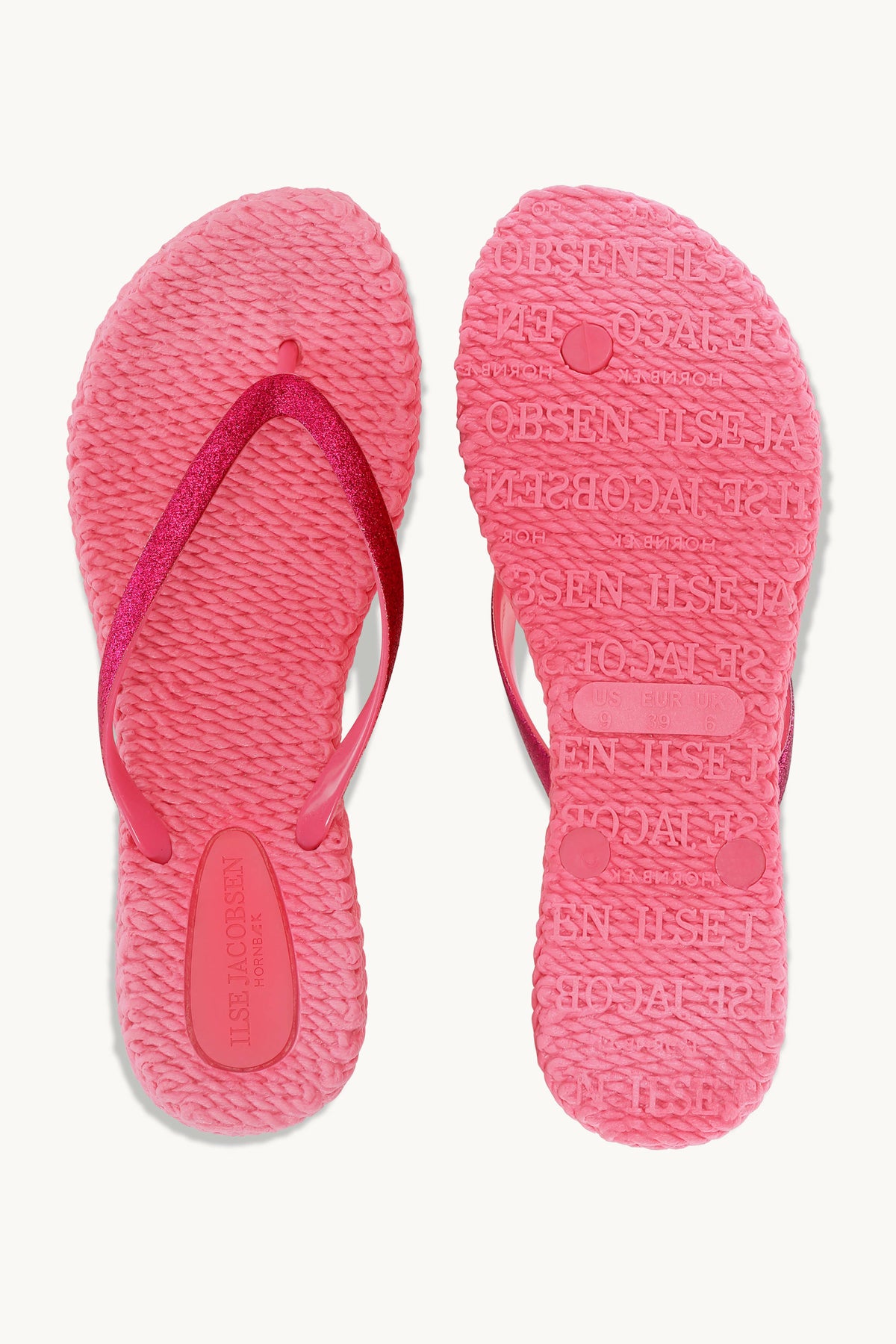 Flip Flops with Glitter - Pink