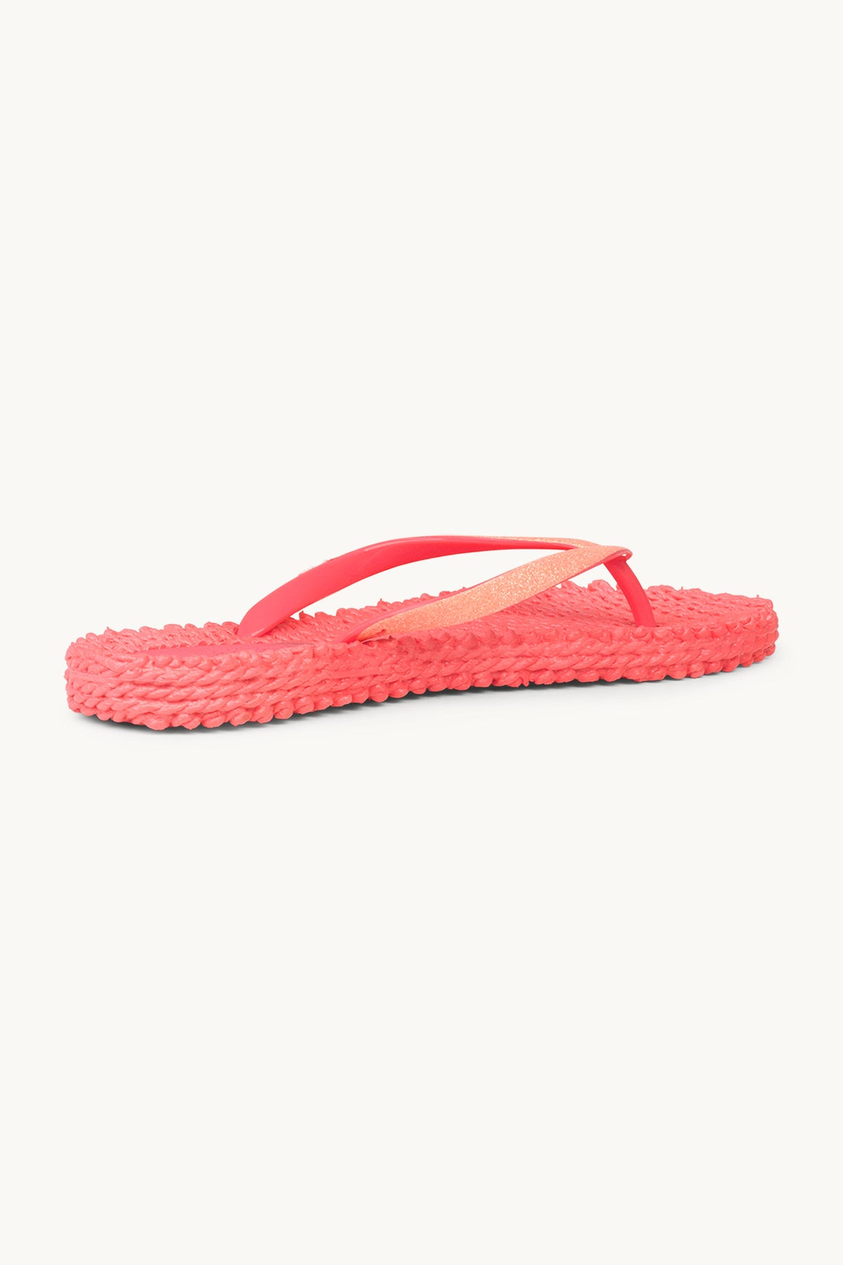 Flip Flops with Glitter - Indian Red