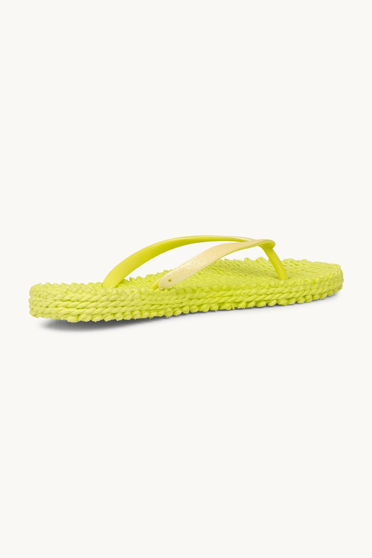 Flip Flops with Glitter - Lime