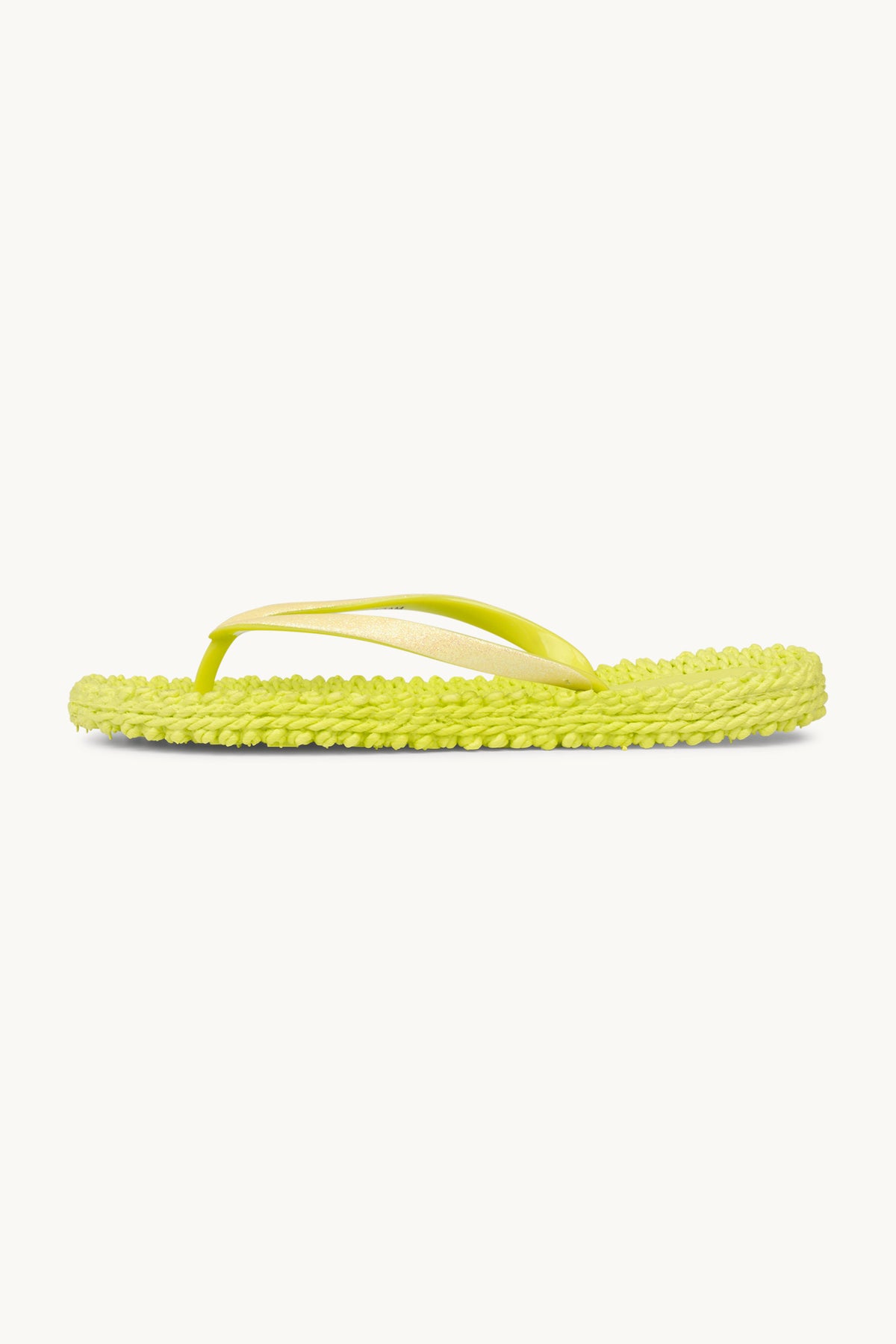 Flip Flops with Glitter - Lime