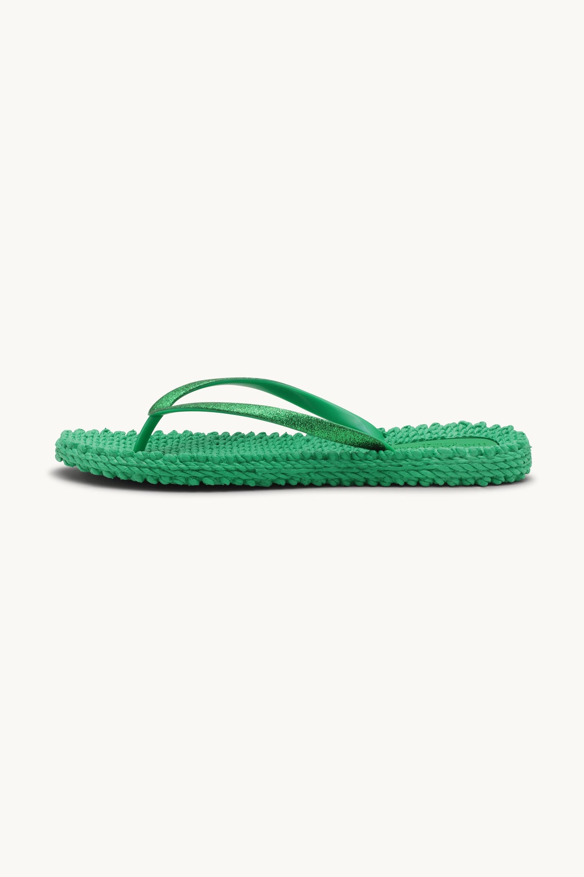 Flip Flops with Glitter - Fern Green