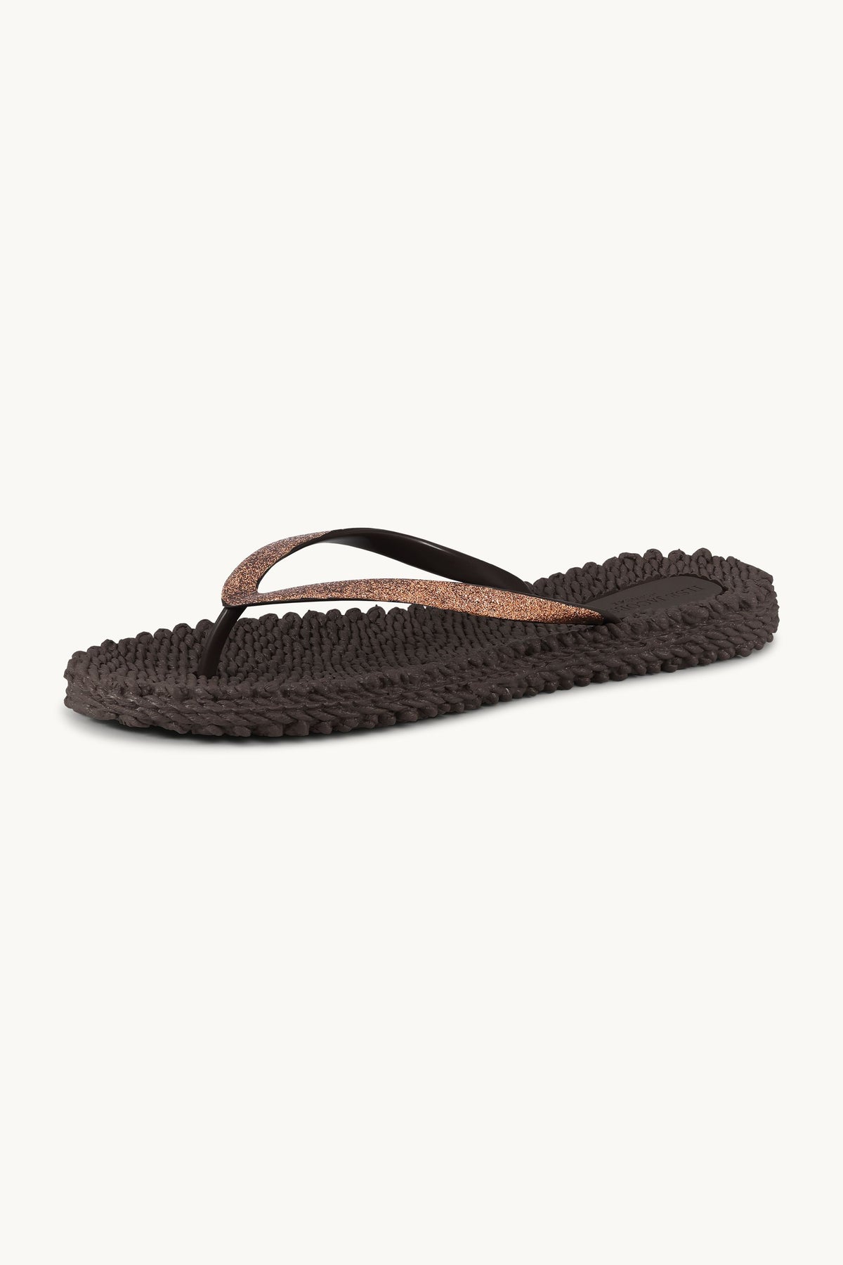 Flip Flops with Glitter - Prune