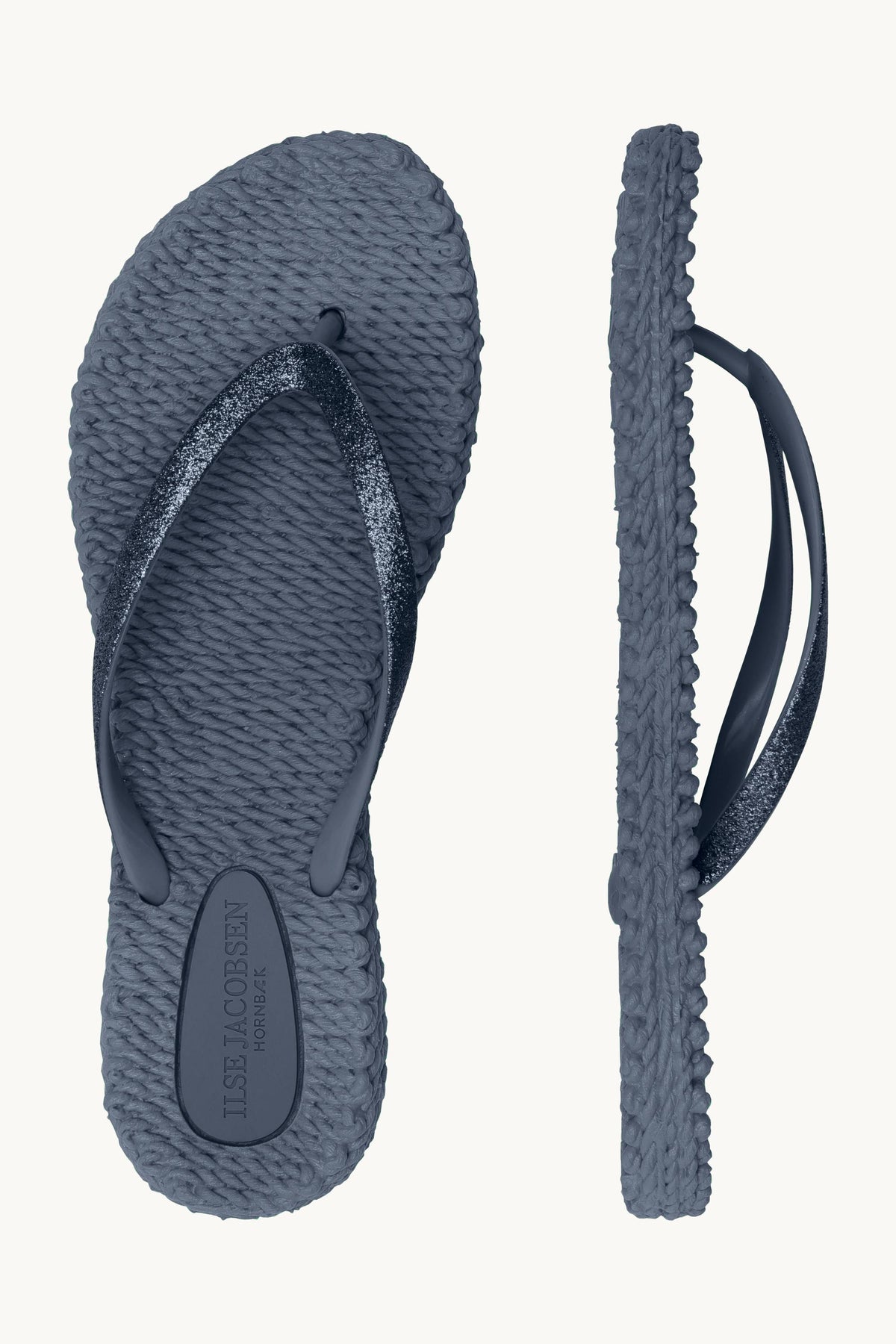 Flip Flops with Glitter - Indigo