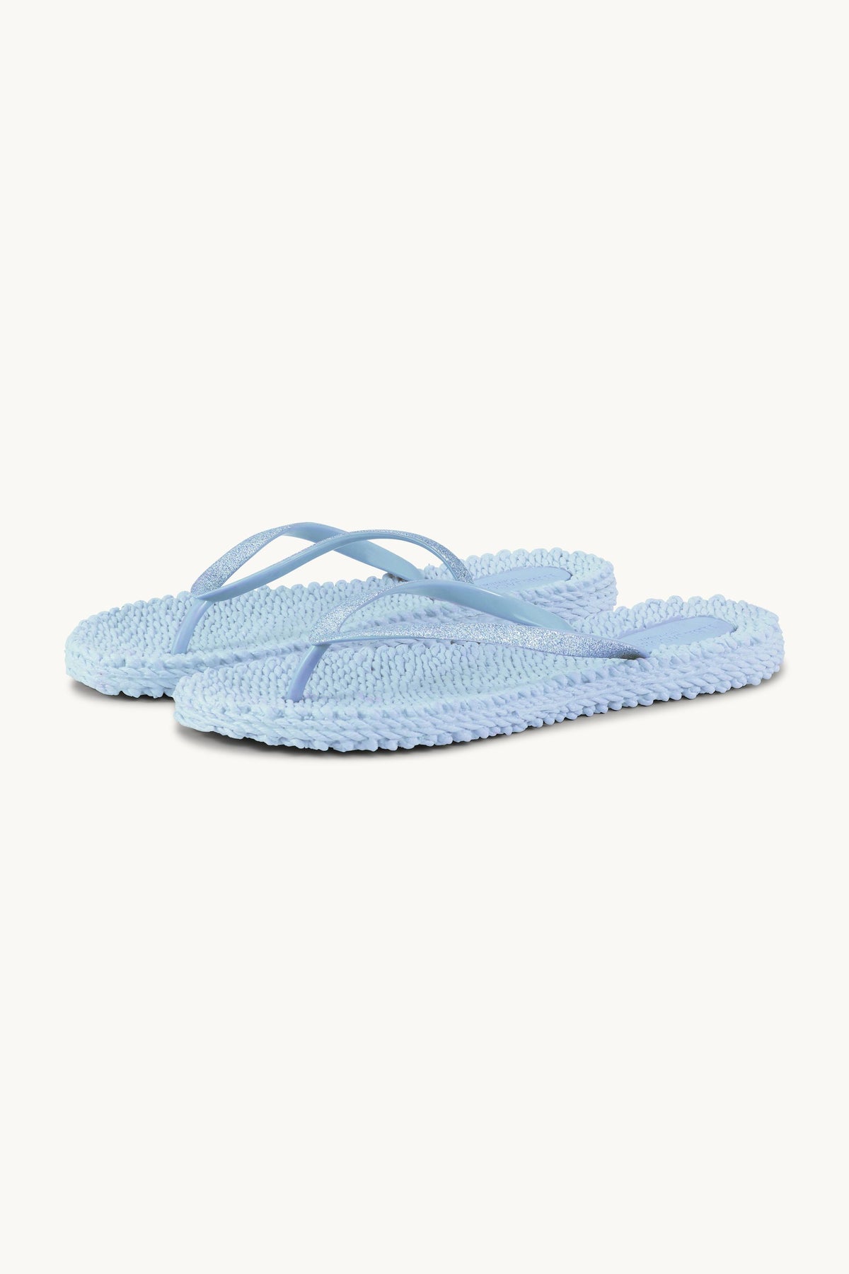 Flip Flops with Glitter - Blue Bell
