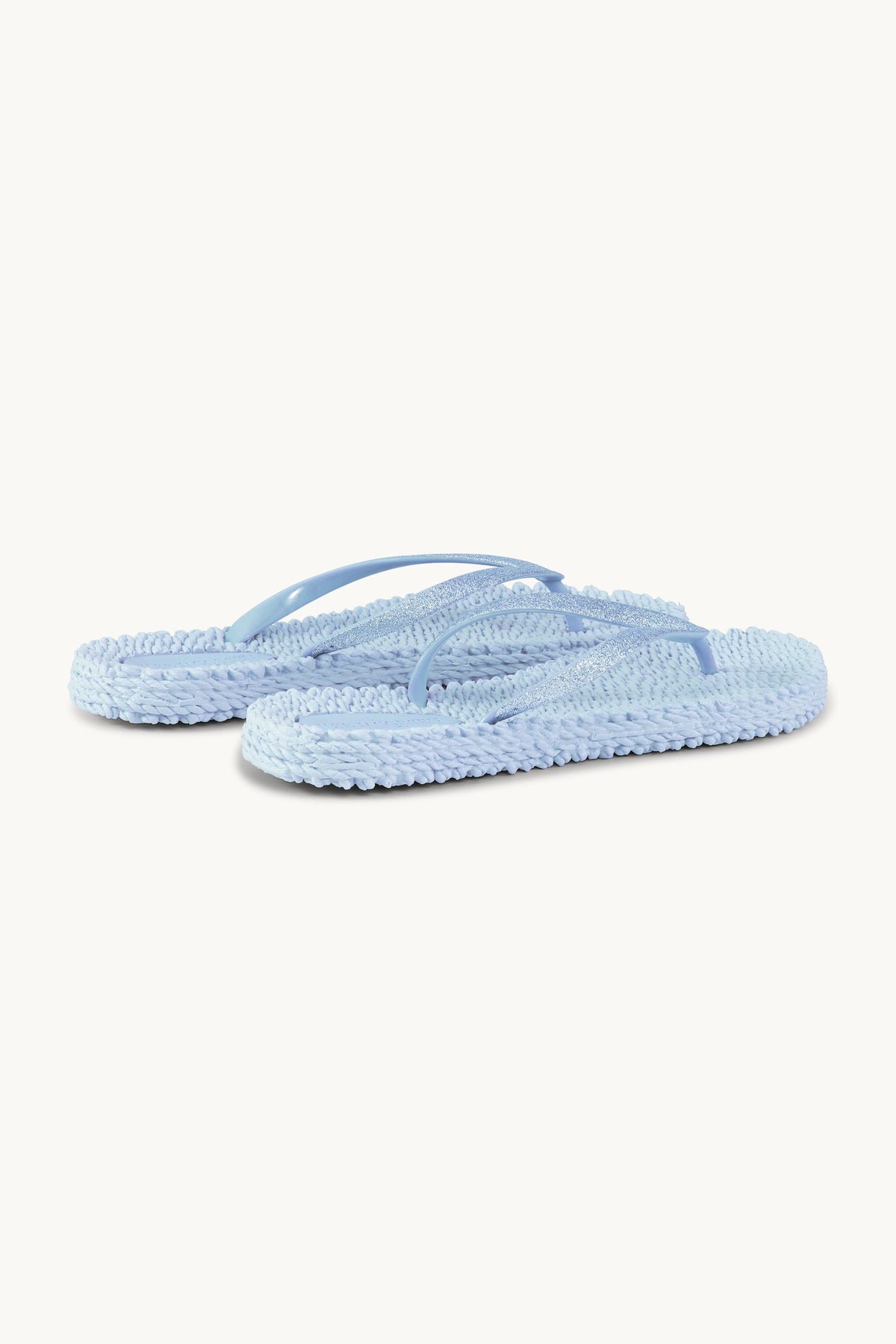 Flip Flops with Glitter - Blue Bell