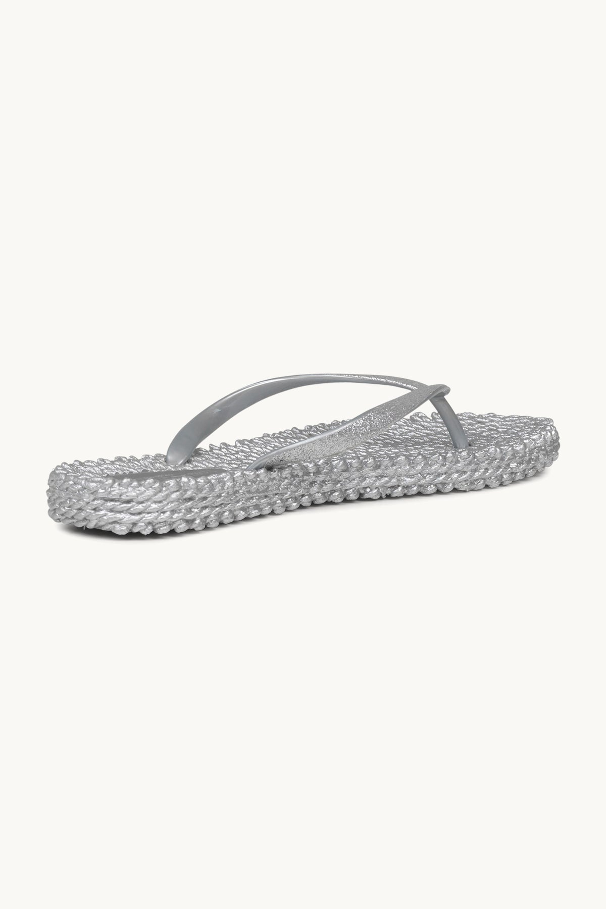 Flip Flops with Glitter - Silver