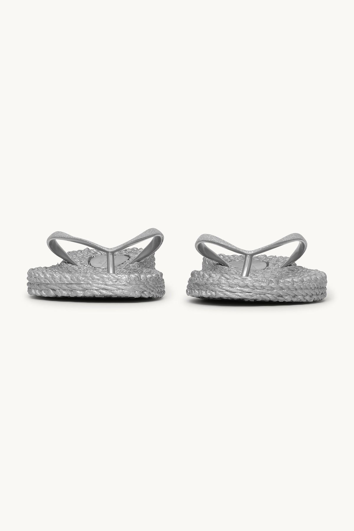 Flip Flops with Glitter - Silver