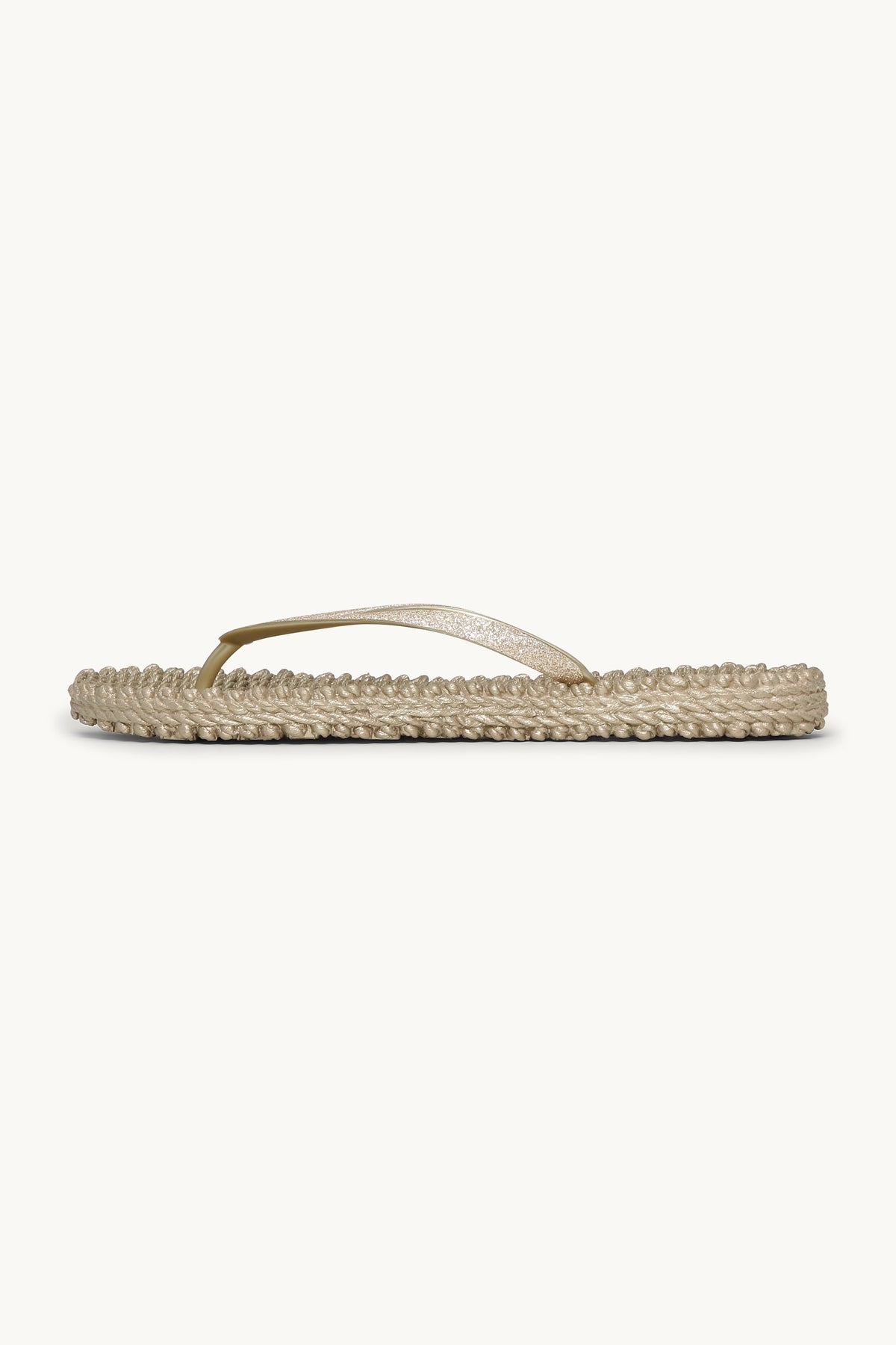 Flip Flops with Glitter - Platin