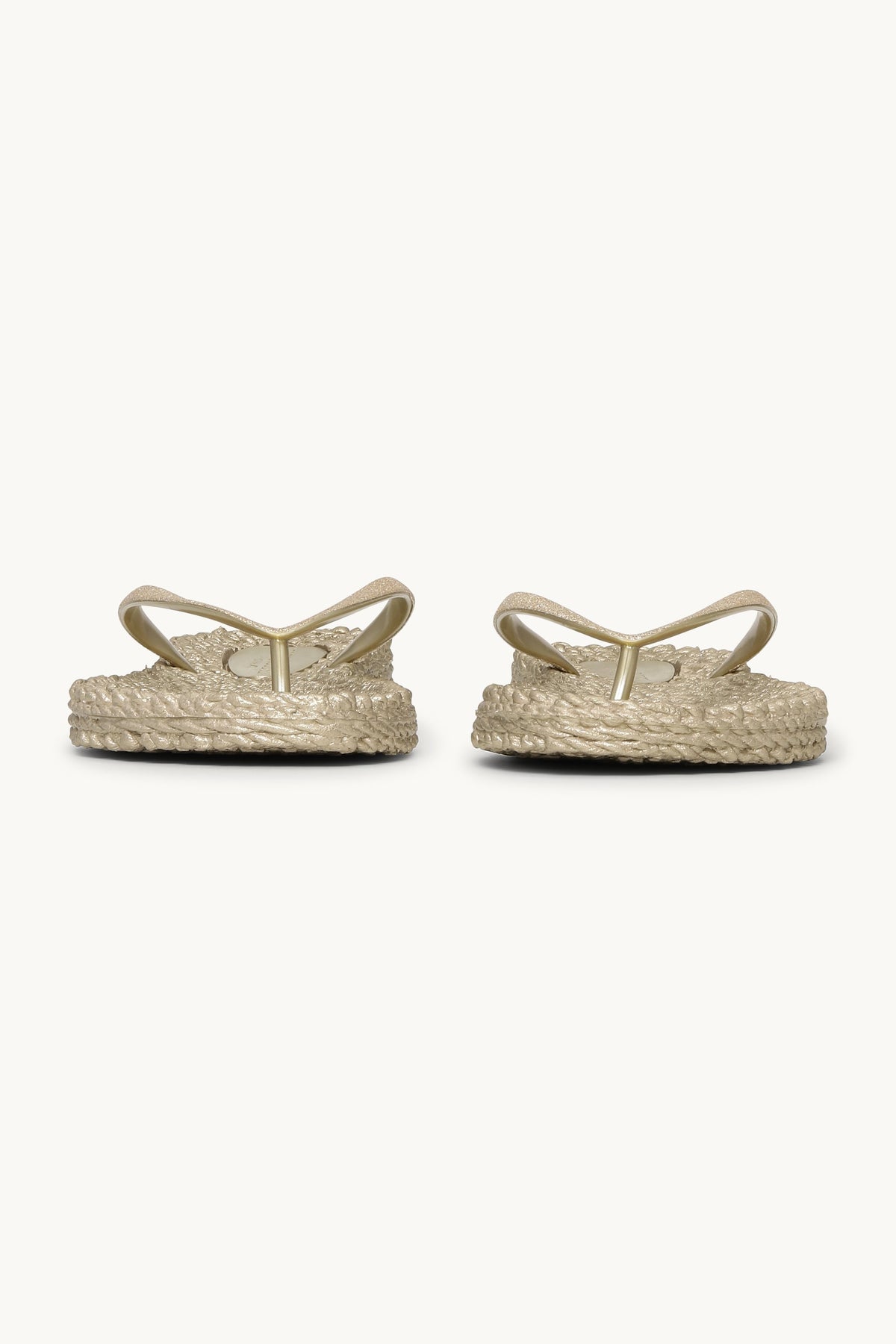 Flip Flops with Glitter - Platin