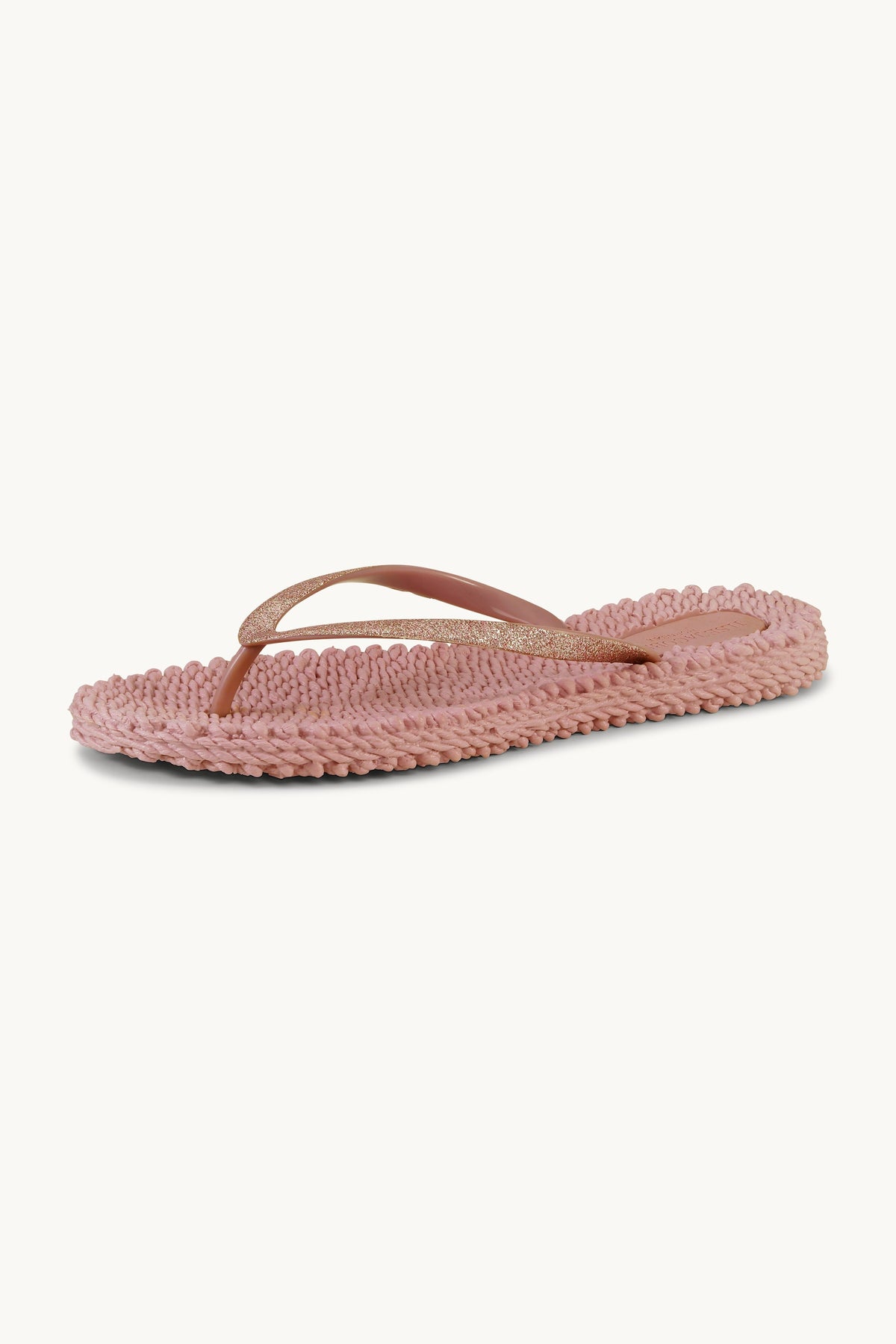 Flip Flops with Glitter - Misty Rose
