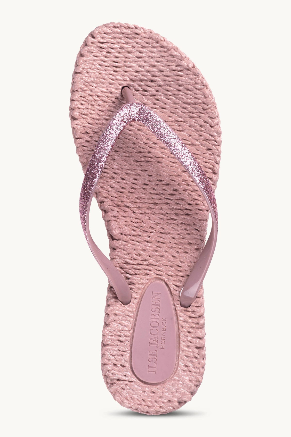 Flip Flops with Glitter - Misty Rose