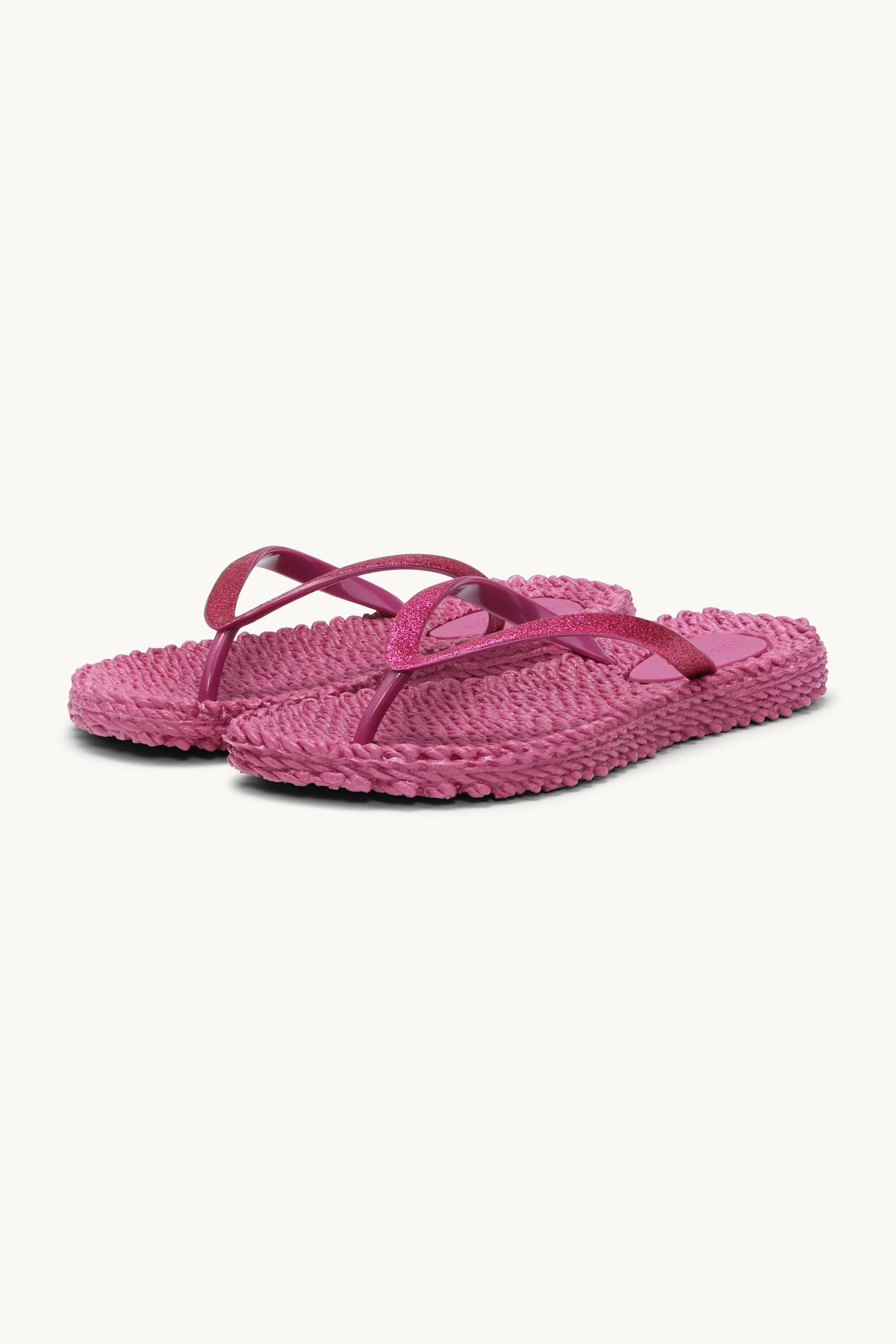 Flip Flops with Glitter - Magenta Haze