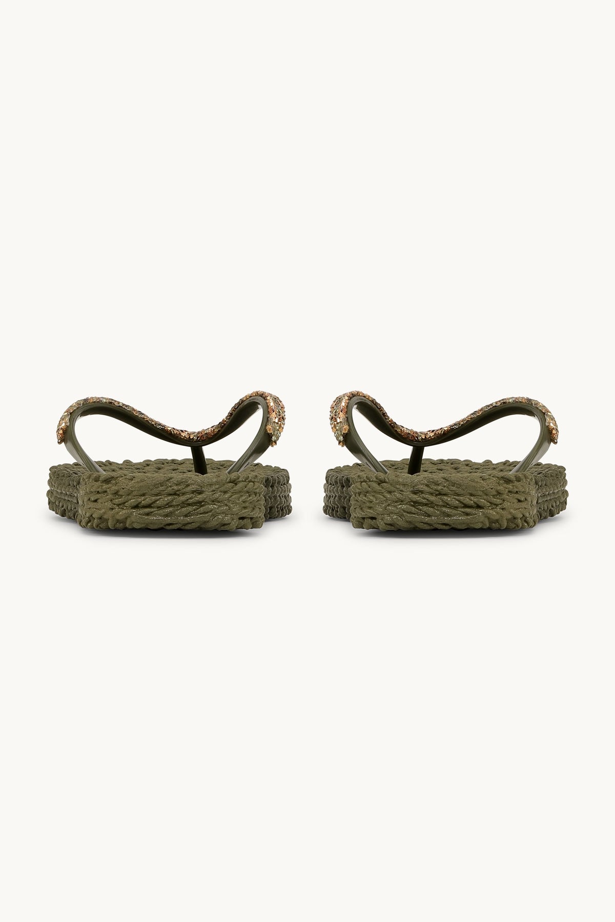 Flip Flops with Rhinestones - Army