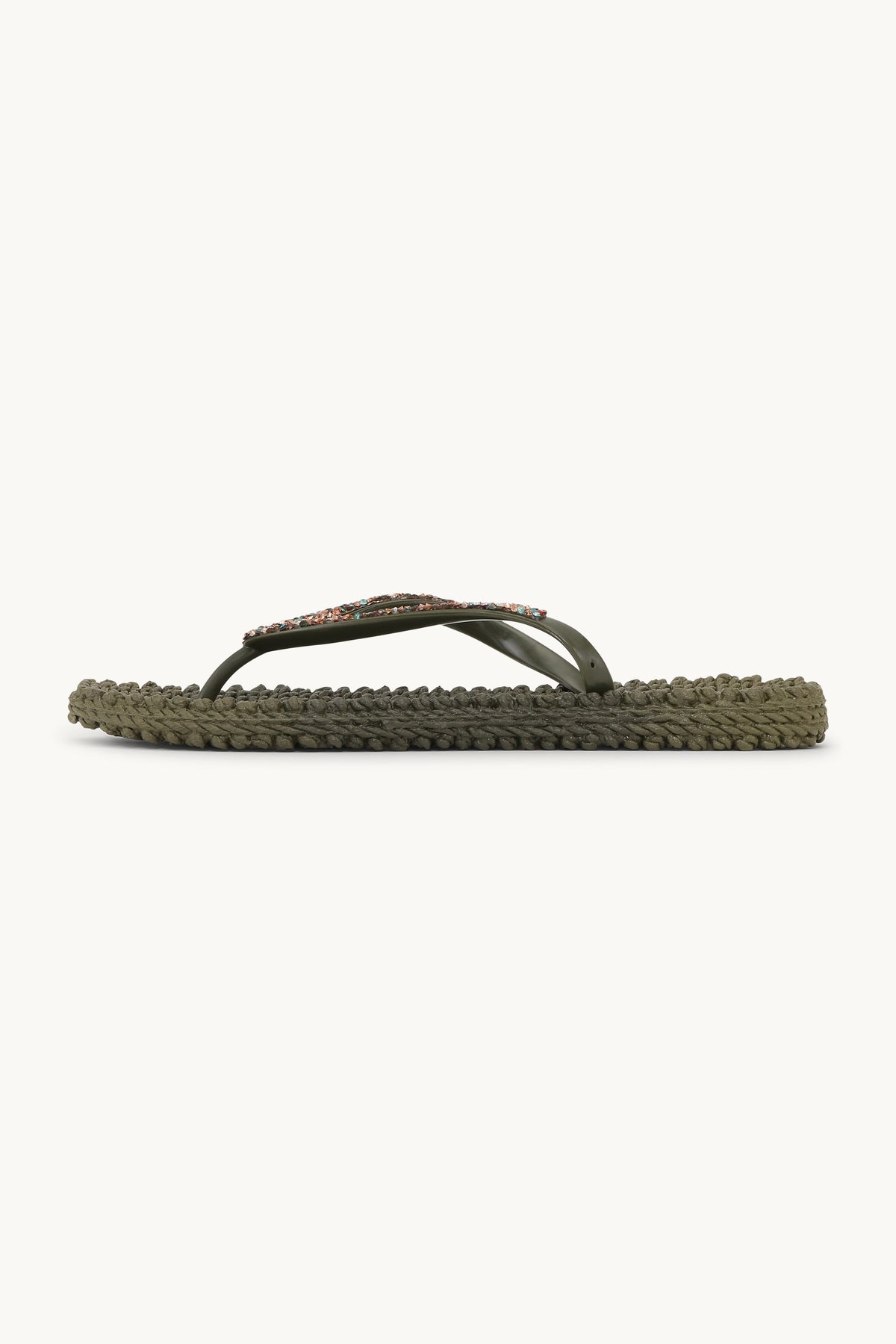 Flip Flops with Rhinestones - Army