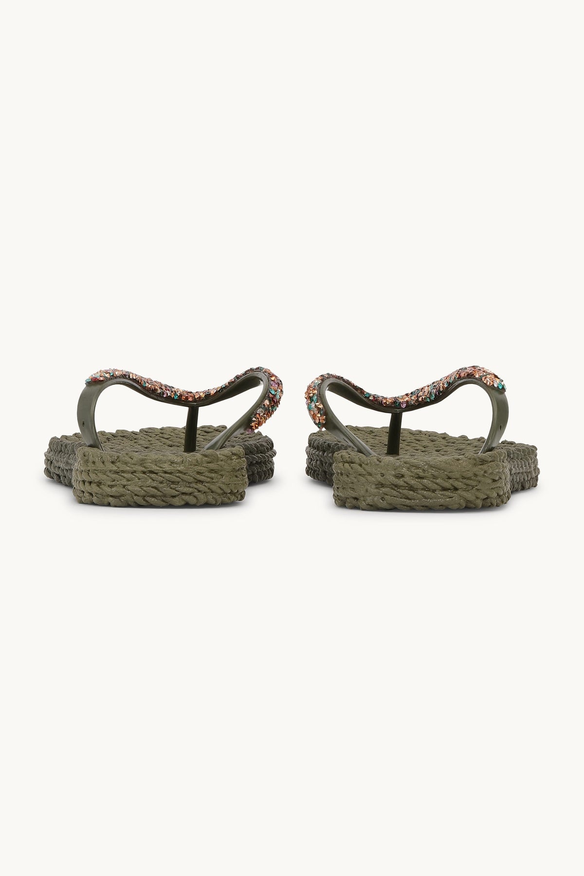 Flip Flops with Rhinestones - Army