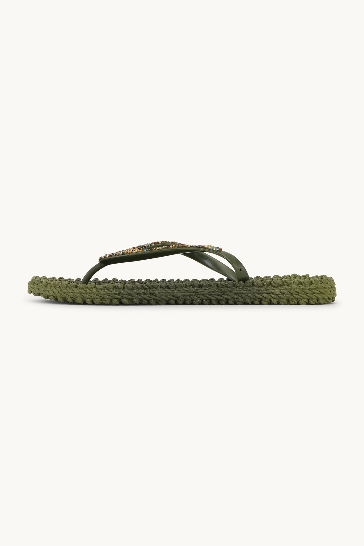 Flip Flops with Rhinestones - Sphagnum