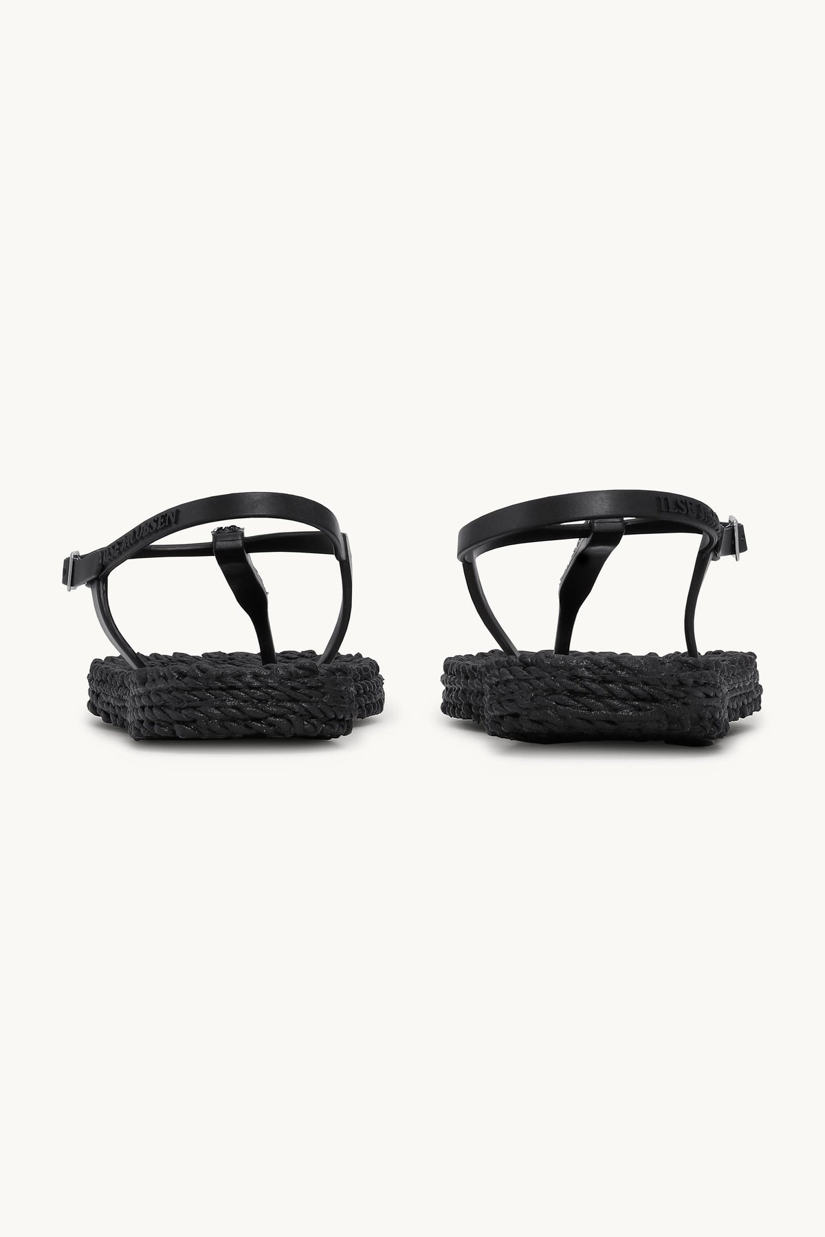 Flip Flops With Rhinestones - Black