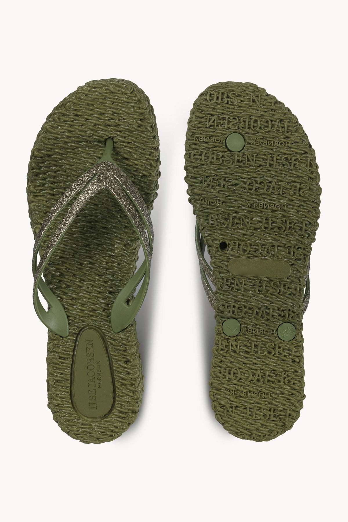 Flip Flops On Platform Sole - Sphagnum