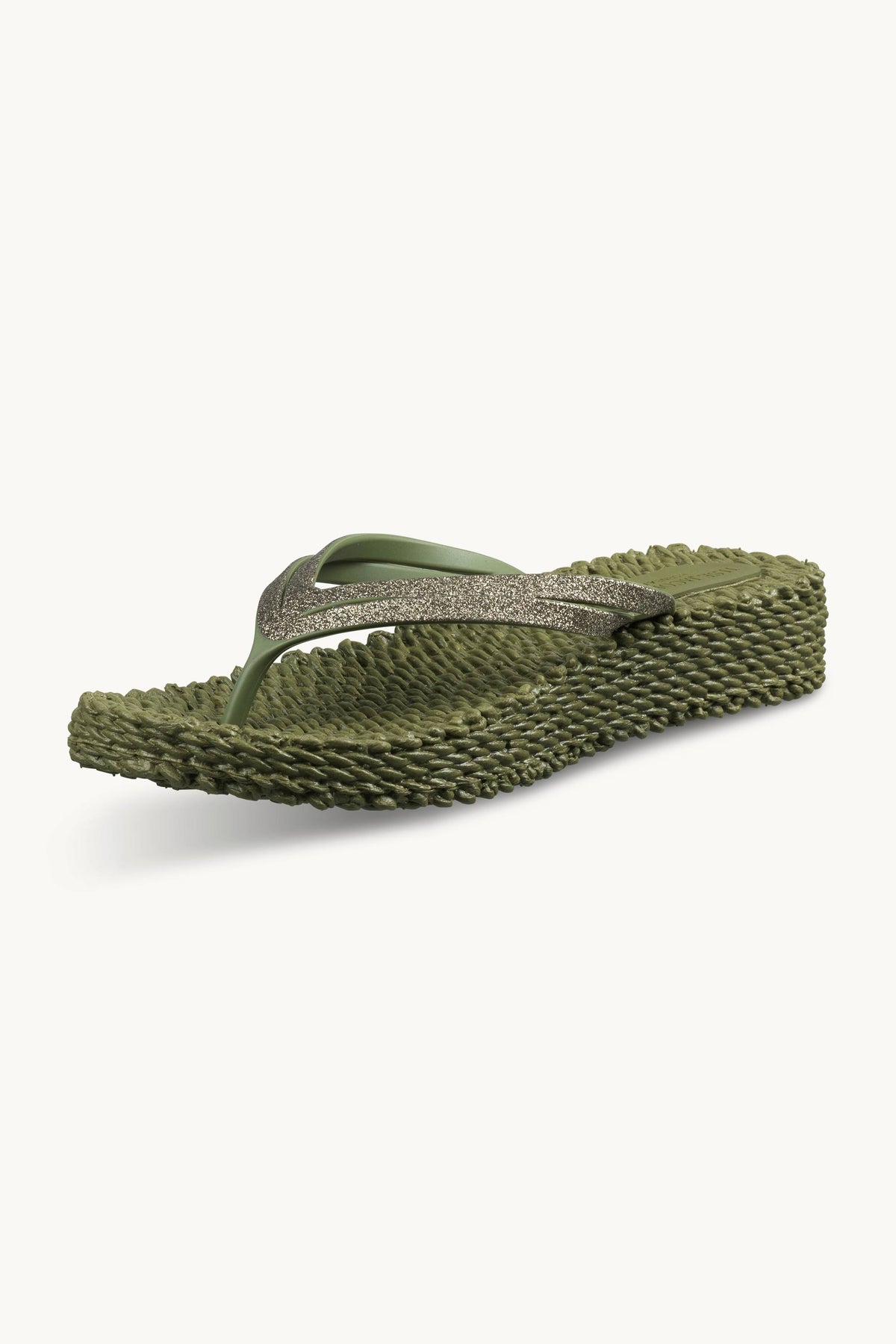 Flip Flops On Platform Sole - Sphagnum