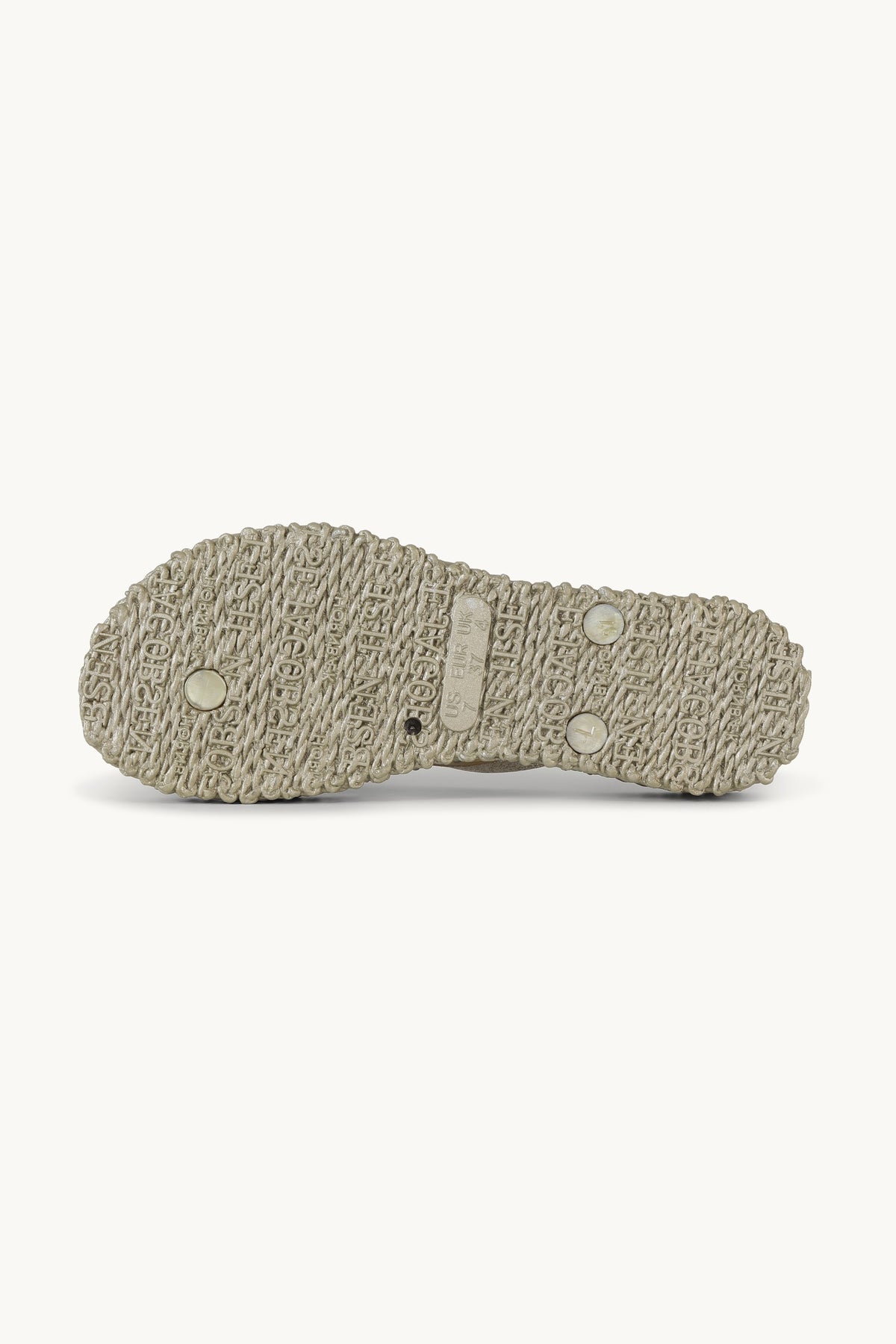 Flip Flops On Platform Sole - Platin