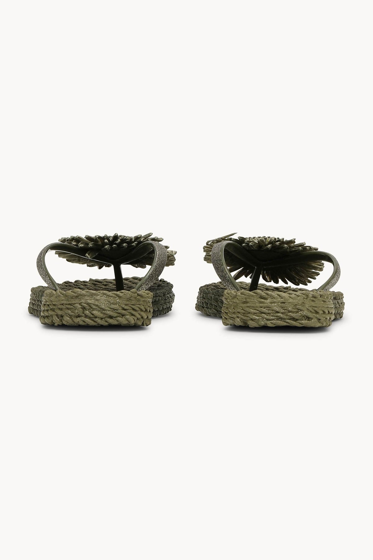 Flip Flops with Flower - Army