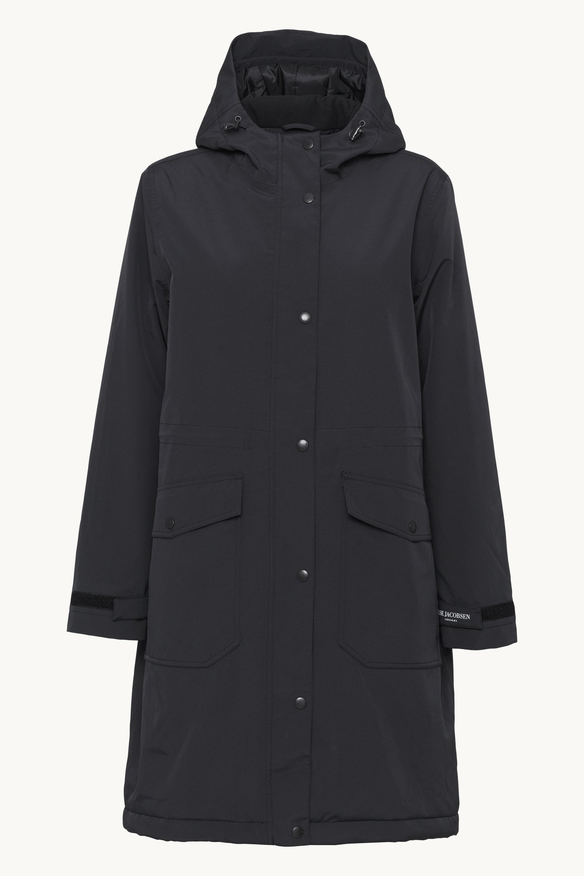 Padded Raincoat - Black