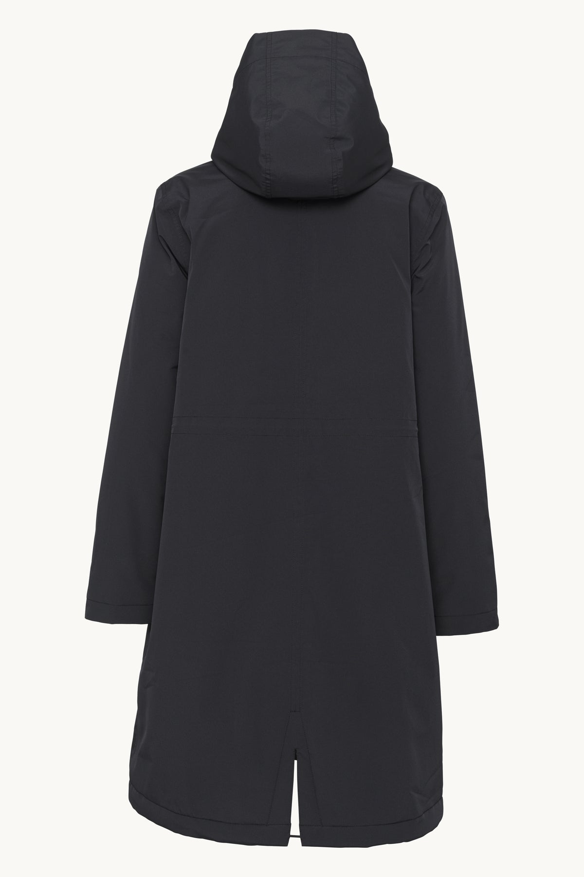 Padded Raincoat - Black