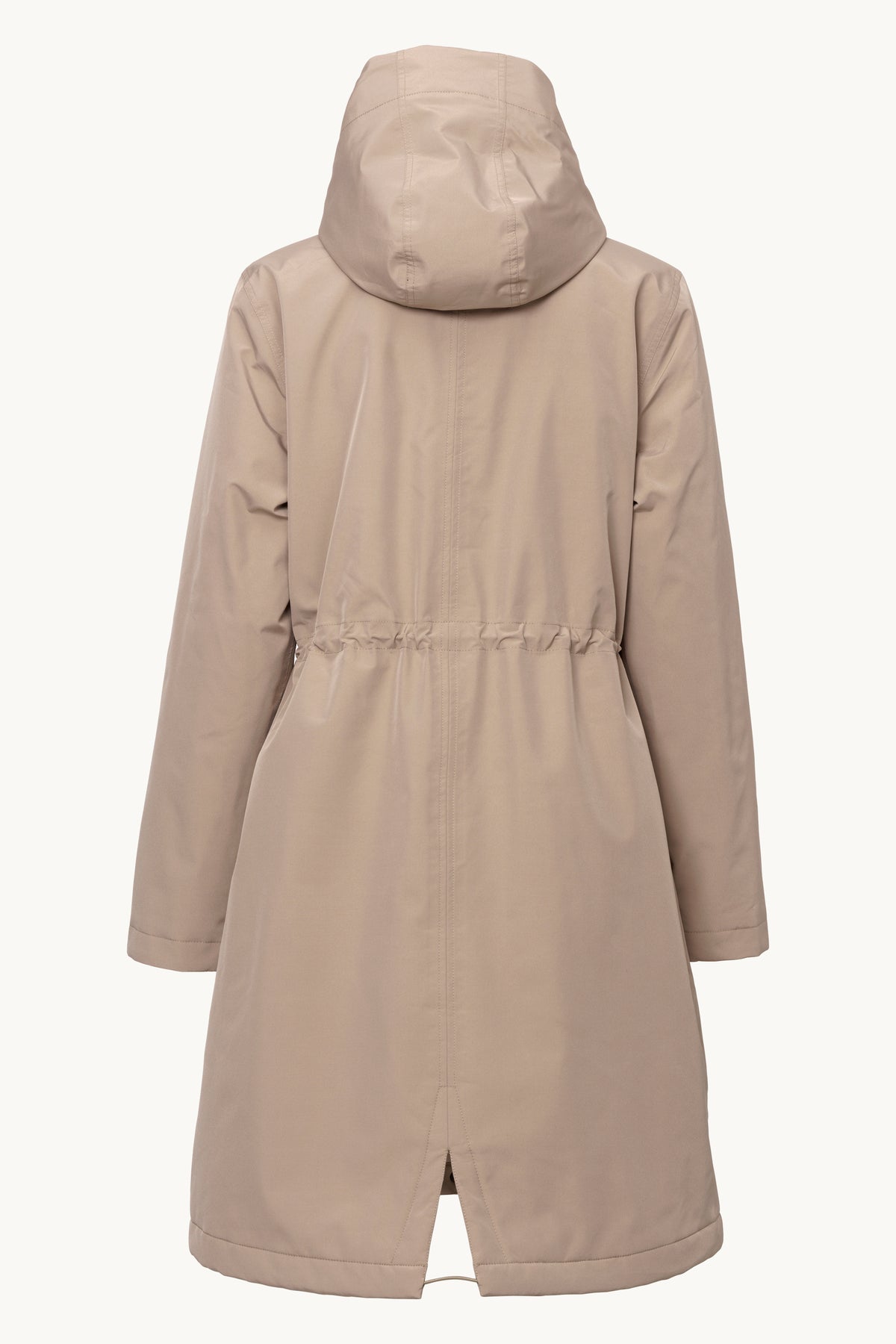 Padded Raincoat - Greige