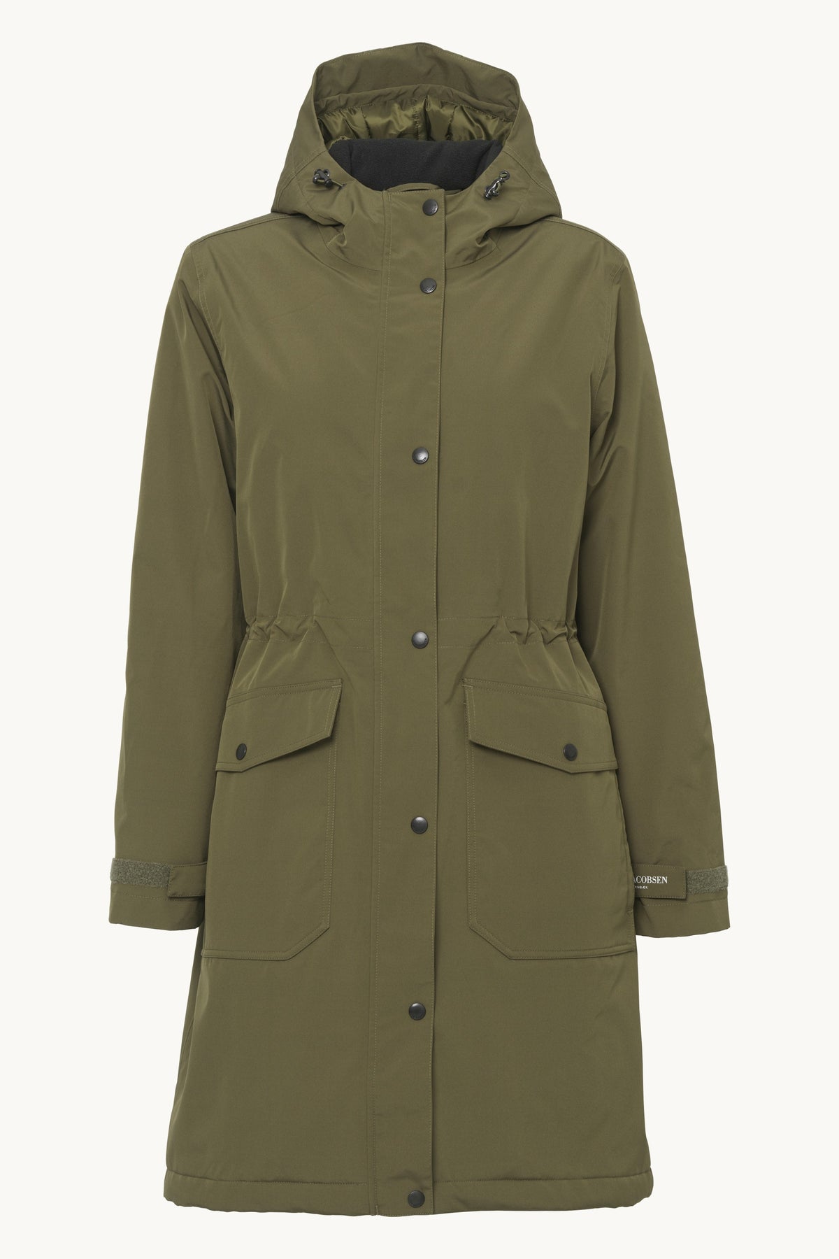 Padded Raincoat - Dark Olive