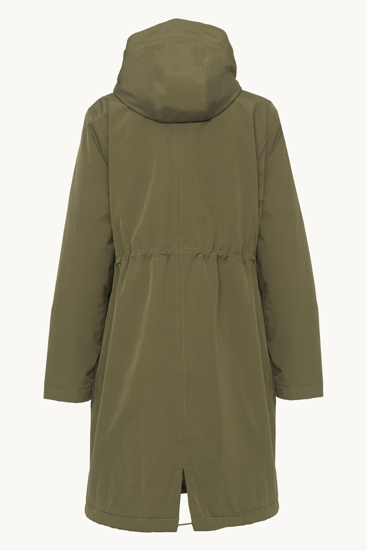 Padded Raincoat - Dark Olive