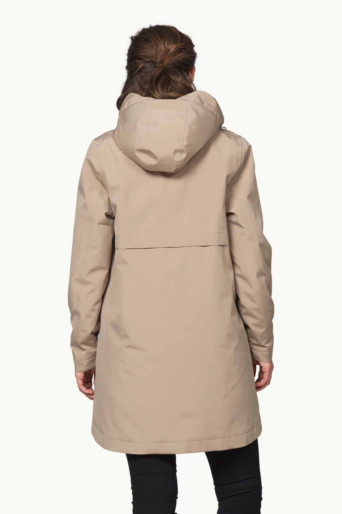 Padded Raincoat - Greige