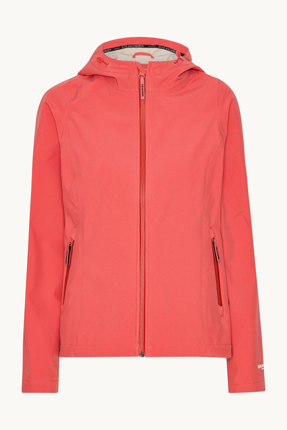 Short Softshell Raincoat - Spiced Coral