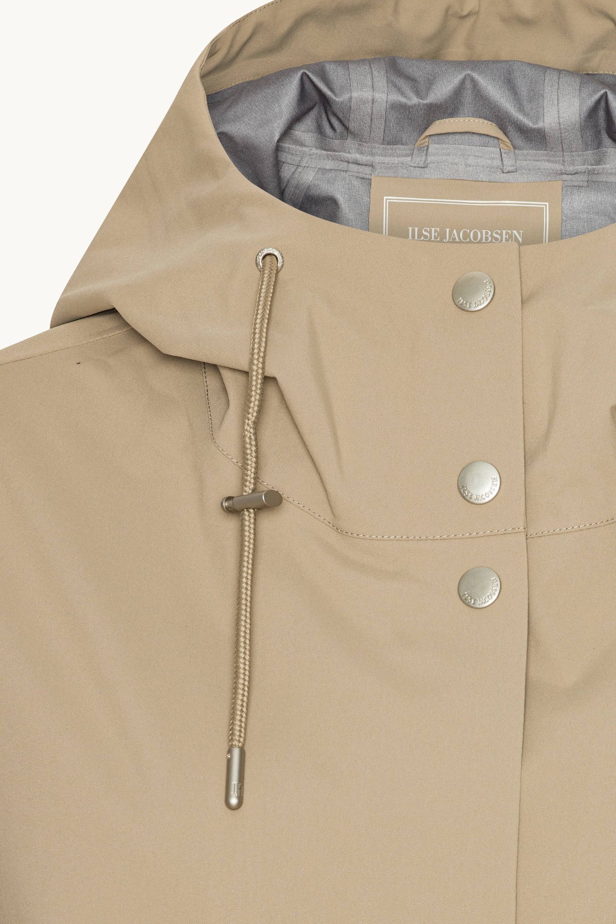 Long Rain Coat - Greige