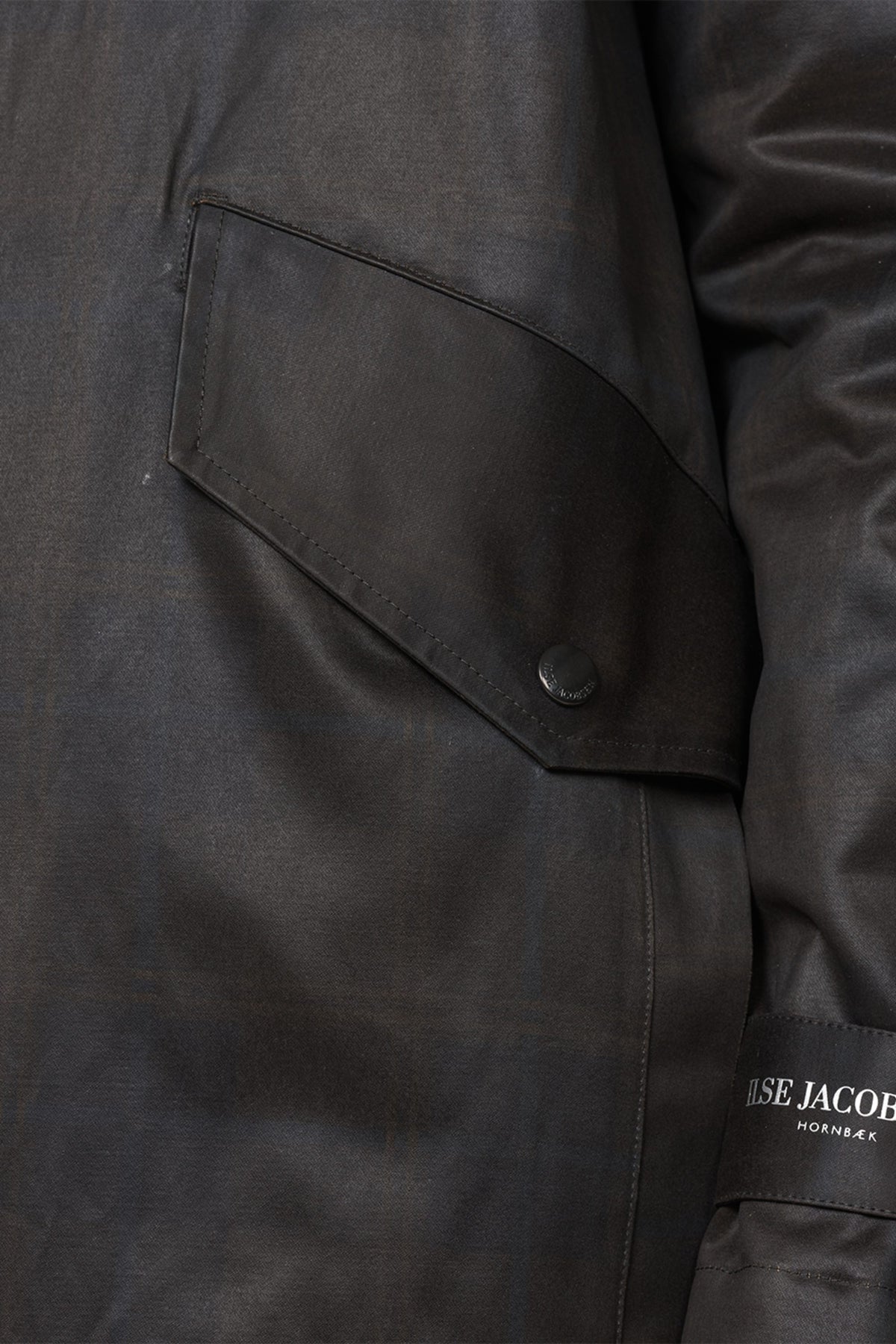Padded Coat - Dark Brown Check