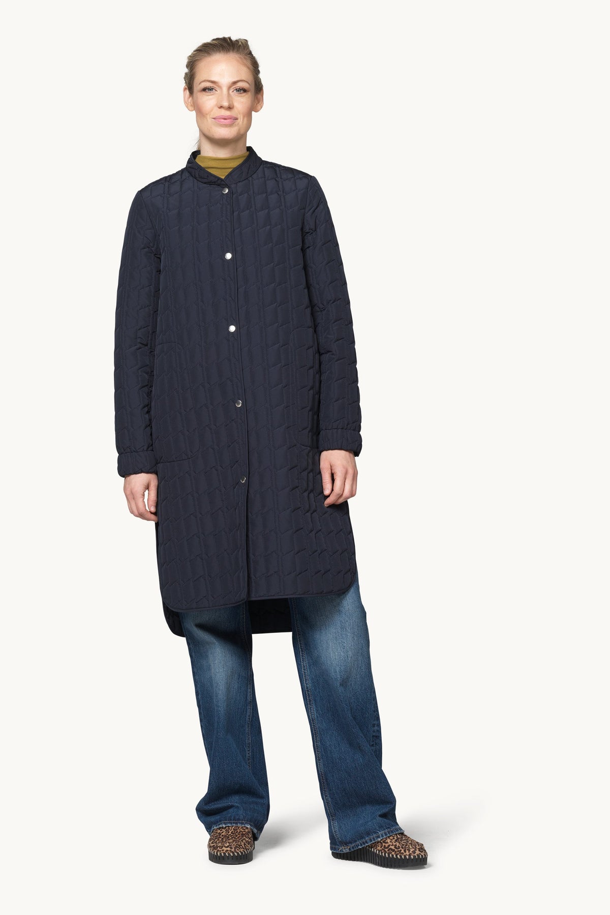 Quilt Coat - Dark Indigo