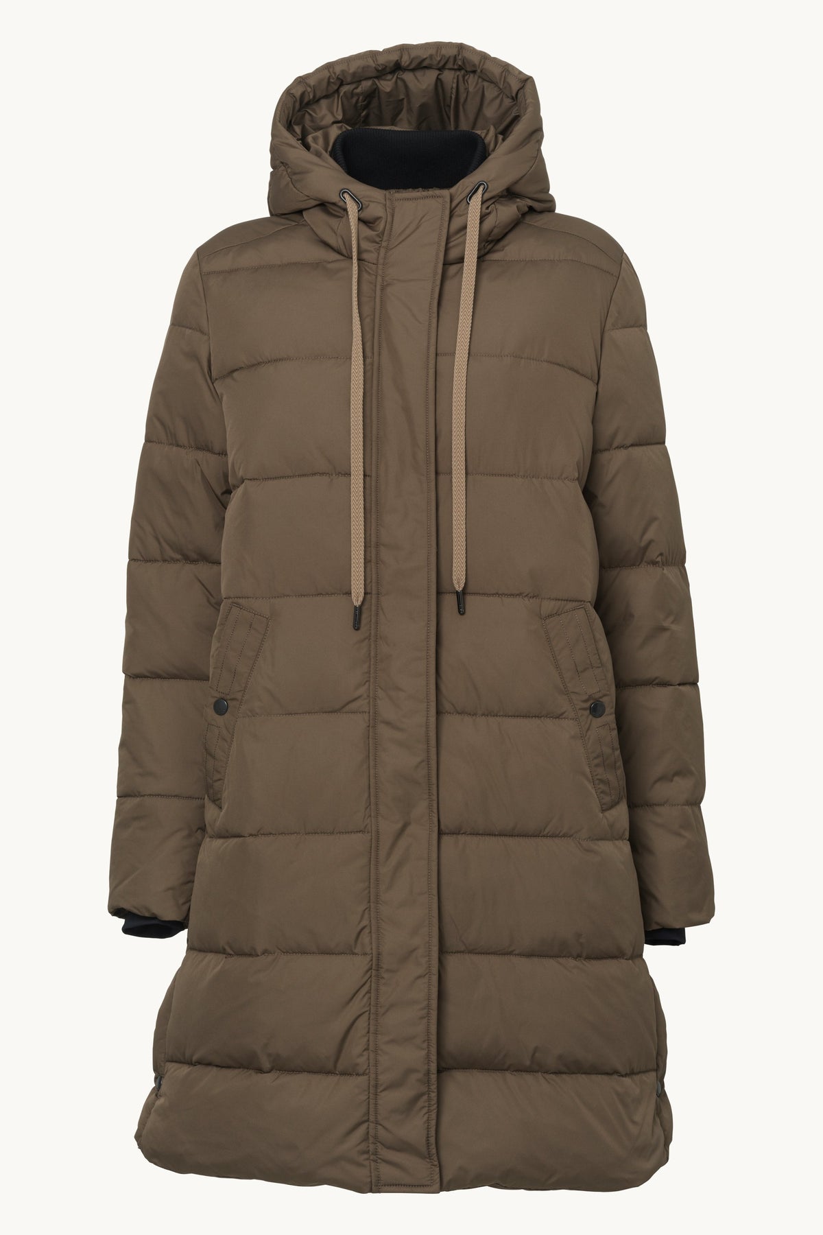 Padded Coat - Mud