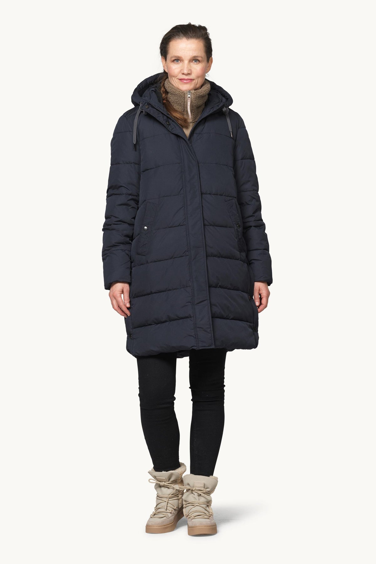 Padded Coat - Dark Indigo