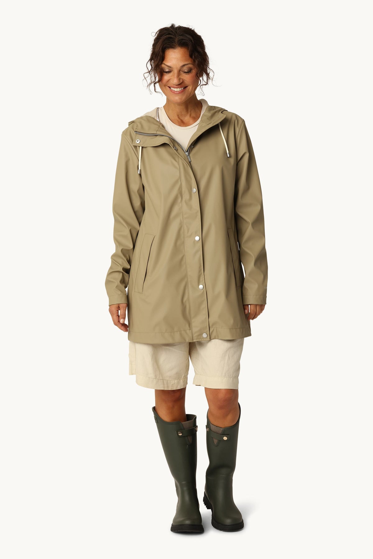 Short Rain Jacket - Coriander