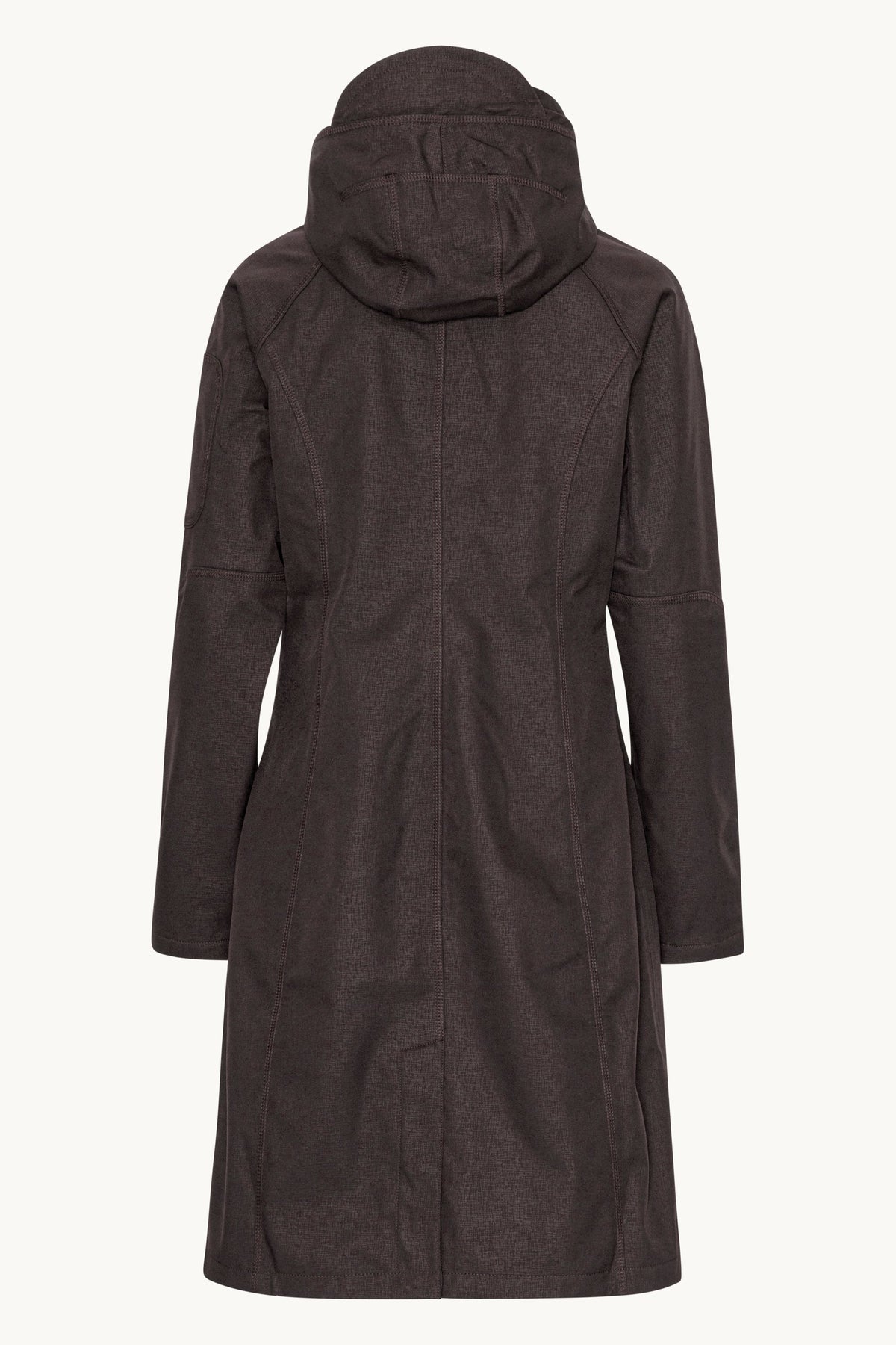 Long Softshell Raincoat - Black