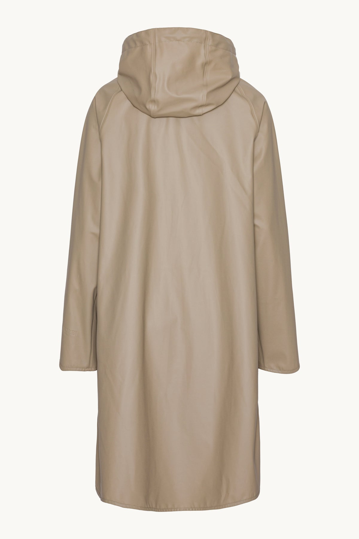 A-lined Raincoat with Detachable Hood - Wheat