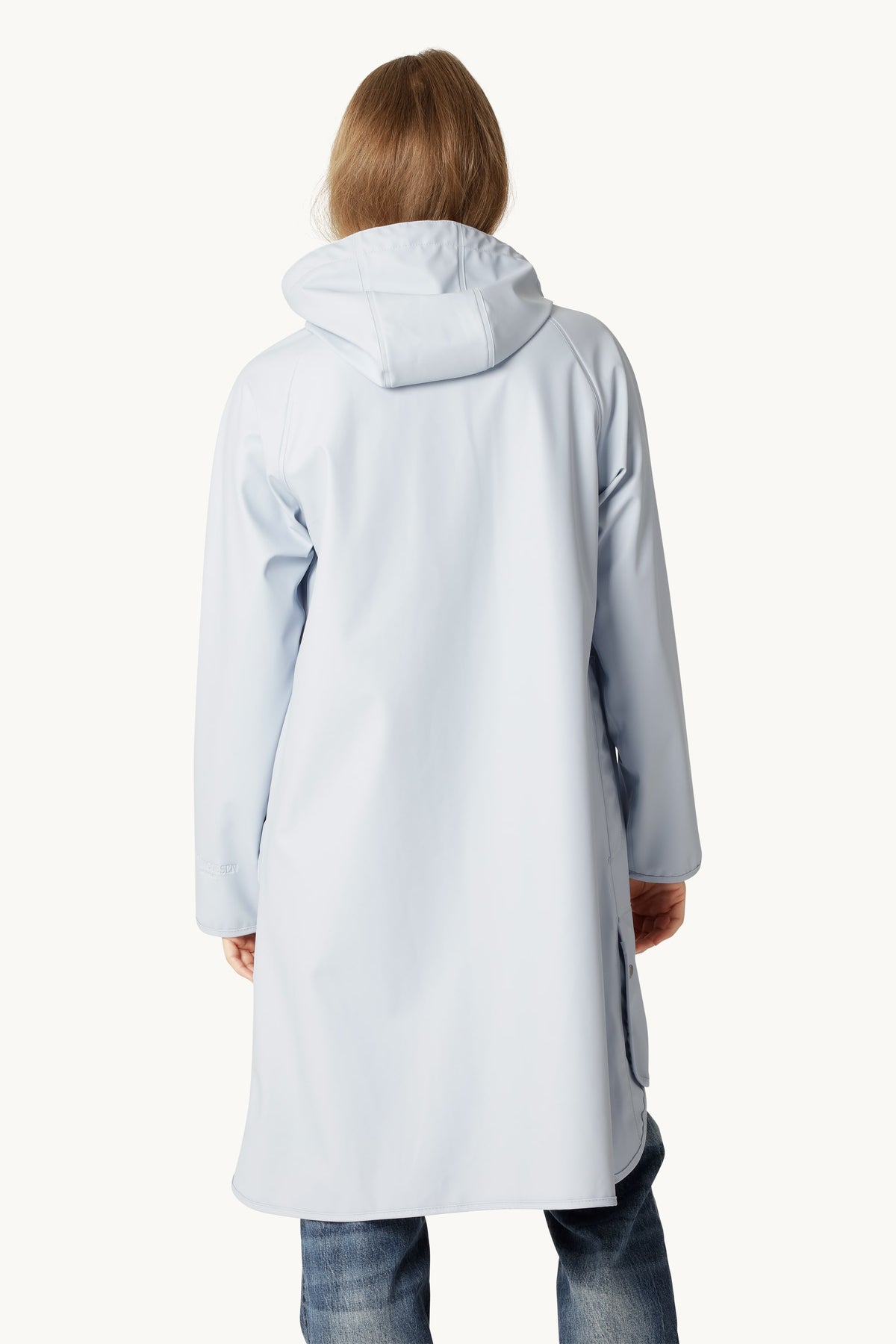 A-lined Raincoat with Detachable Hood - Heather