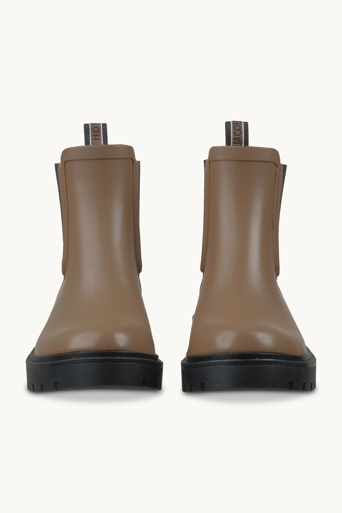 Chelsea Rain Boots - Mocca Black