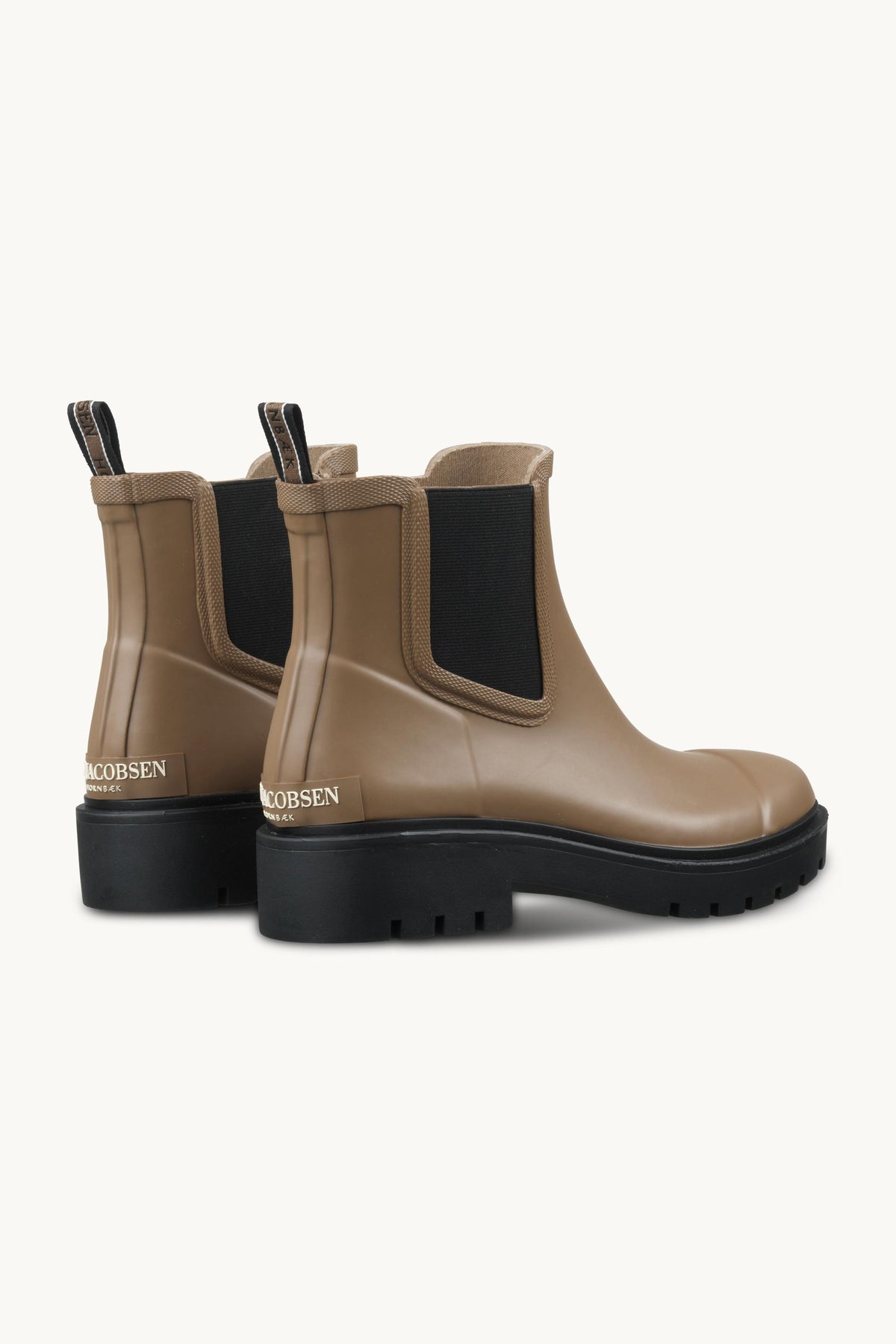 Chelsea Rain Boots - Mocca Black