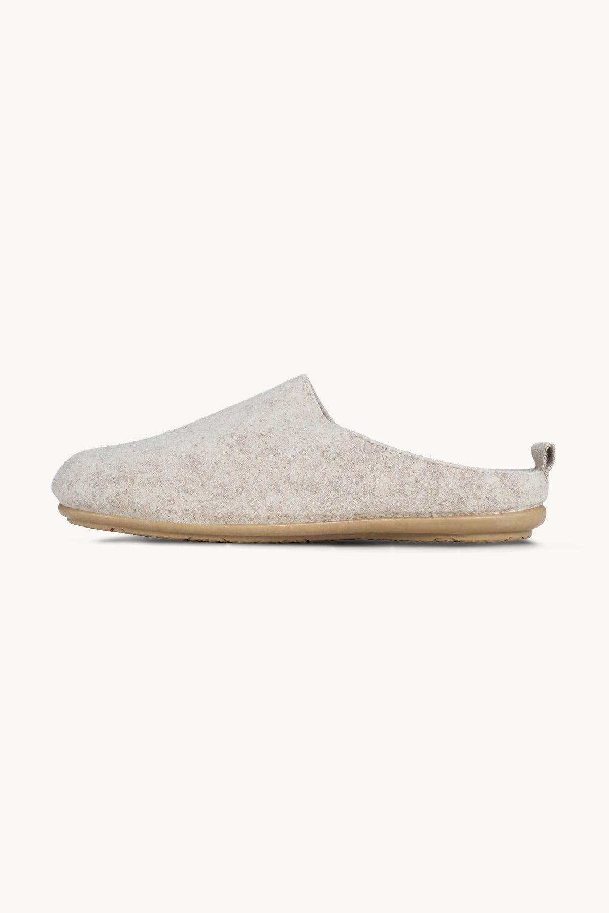 Woolen Slipper Mules - Milk Creme Wheat