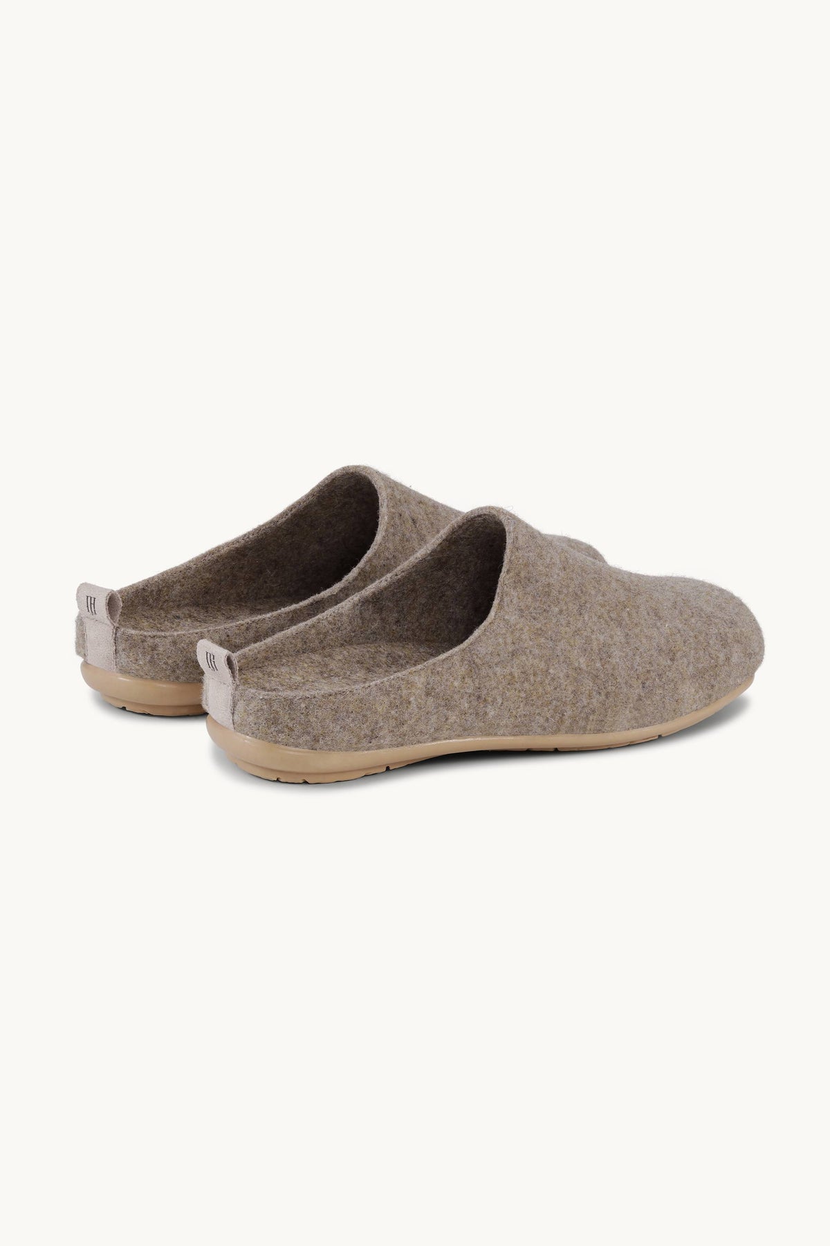 Woolen Slipper Mules - Wheat Wheat