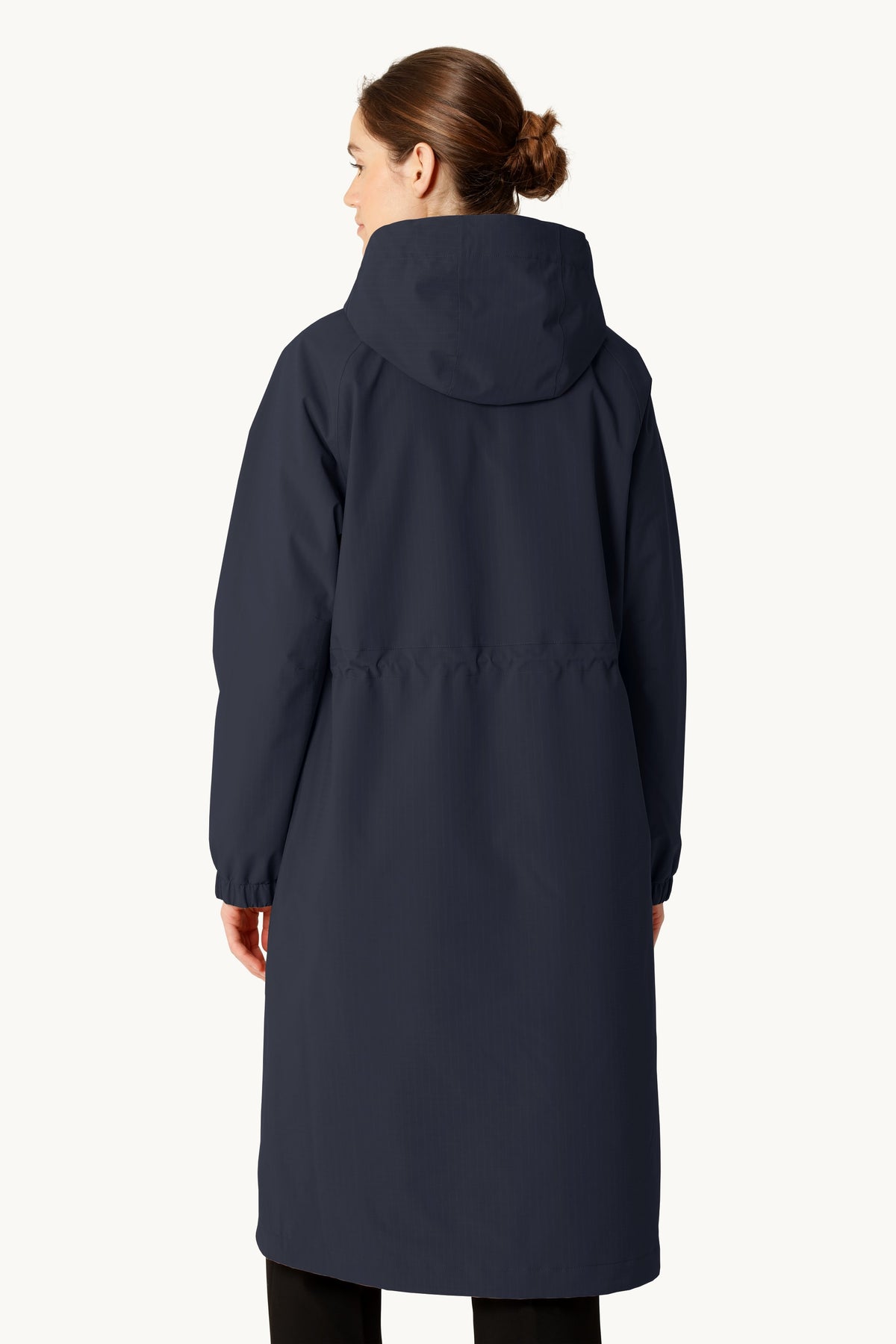 Long Winter Coat - Dark Indigo
