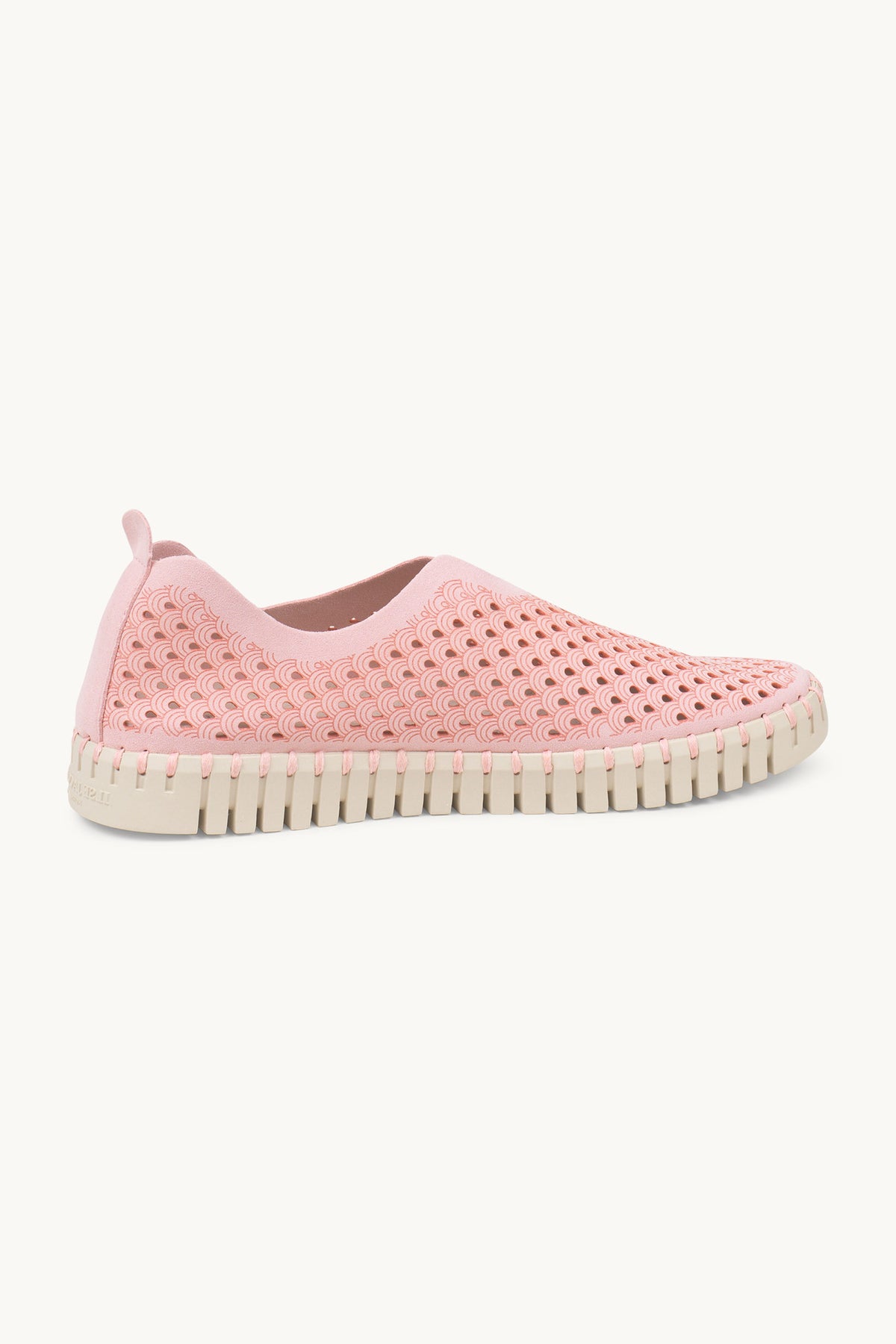 Laser-cut Slip-on Shoes on Flat Sole - Ballerina