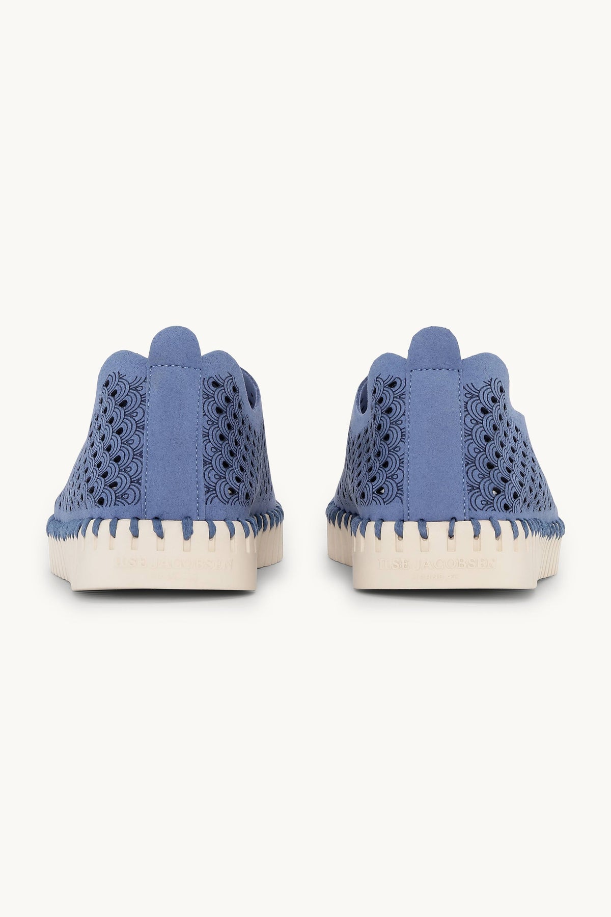 Laser-cut Slip-on Shoes on Flat Sole - Light Regatta