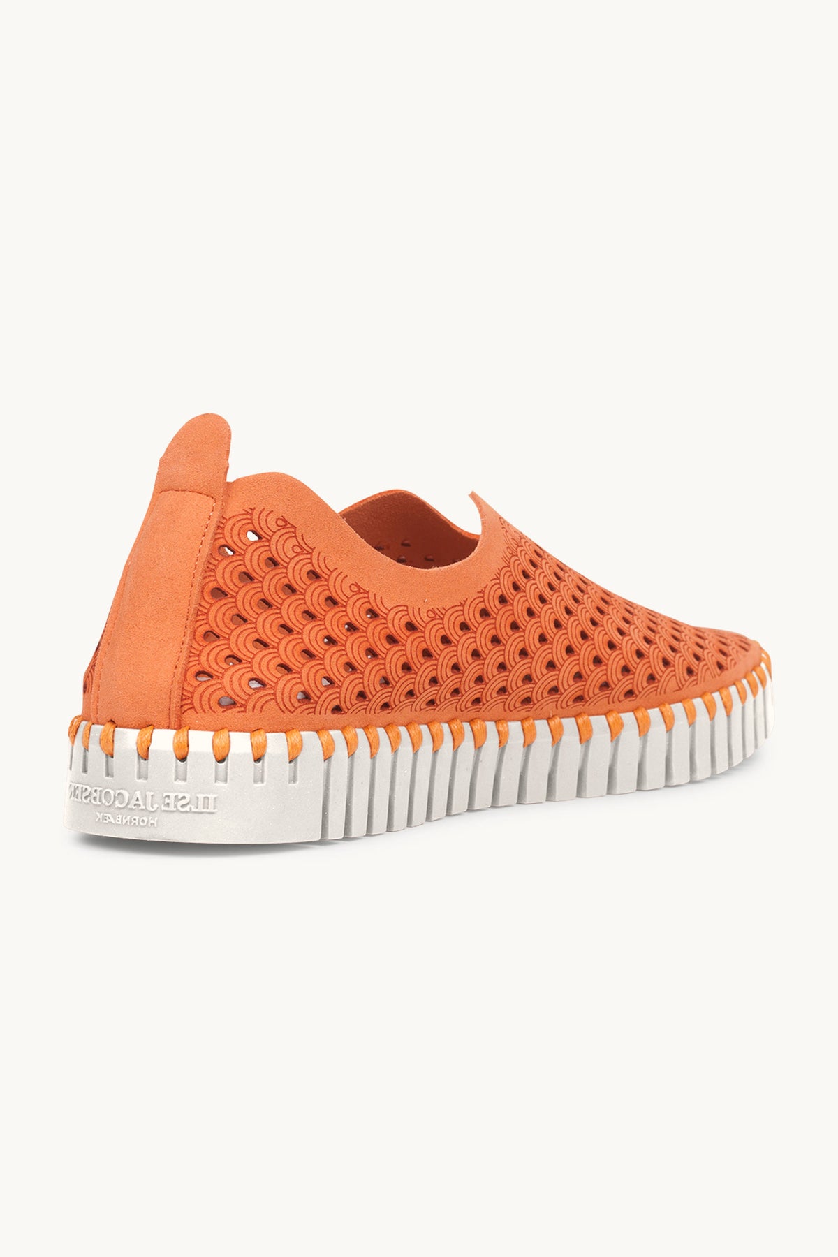 Laser-cut Slip-on Shoes on Flat Sole - Camelia
