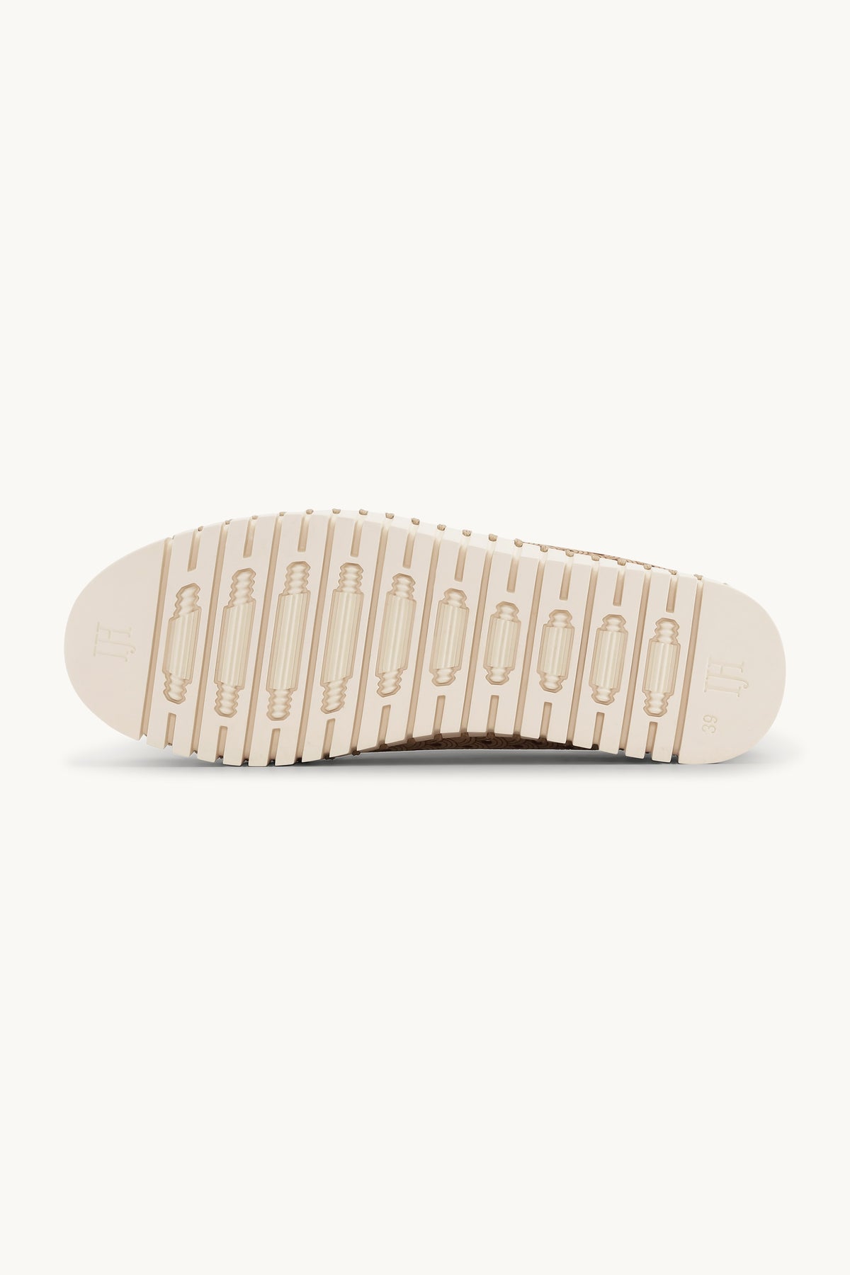 Laser-cut Slip-on Shoes on Platform Sole - Latte